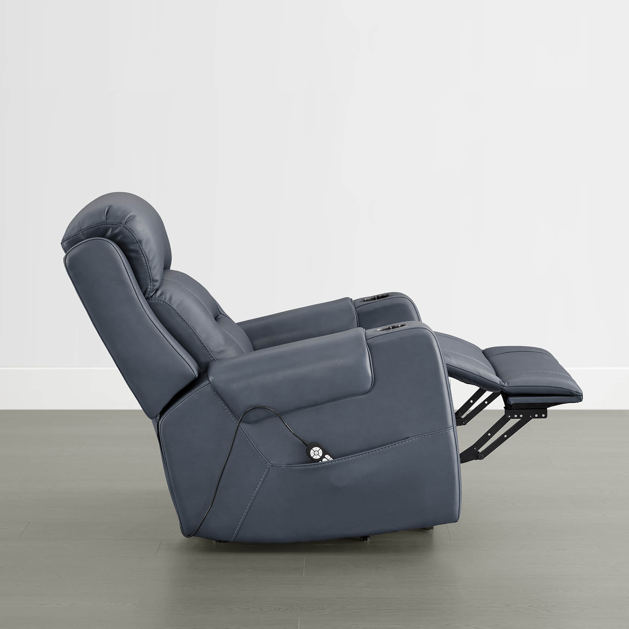 Garrison Genuine Leather Power Massage & Heat Recliner Lift Chair - Image 35