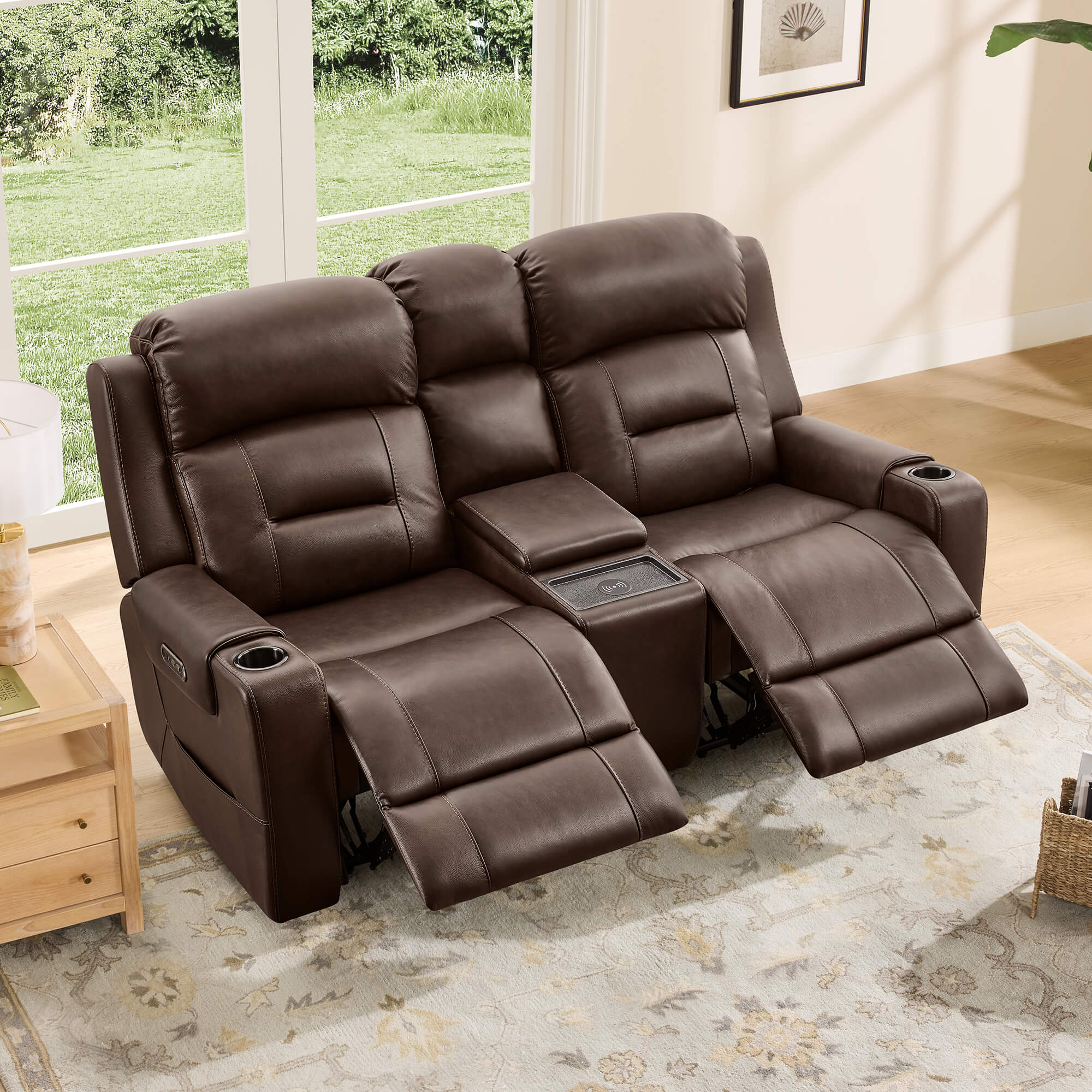 Garrison Handcraft Dual Motor Reclining Sofa with Power Headrest - Image 19