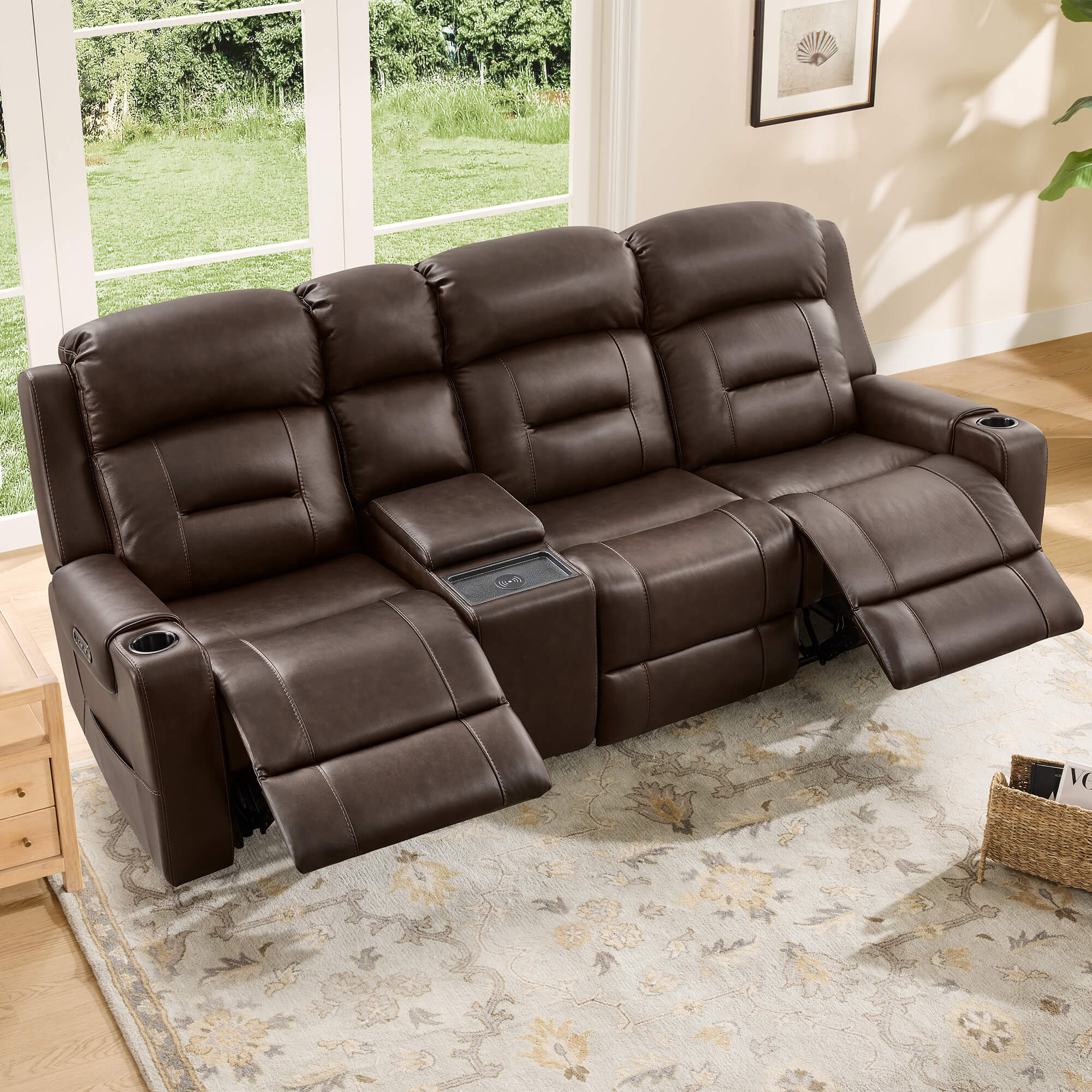 Garrison Handcraft Dual Motor Reclining Sofa with Power Headrest - Image 22