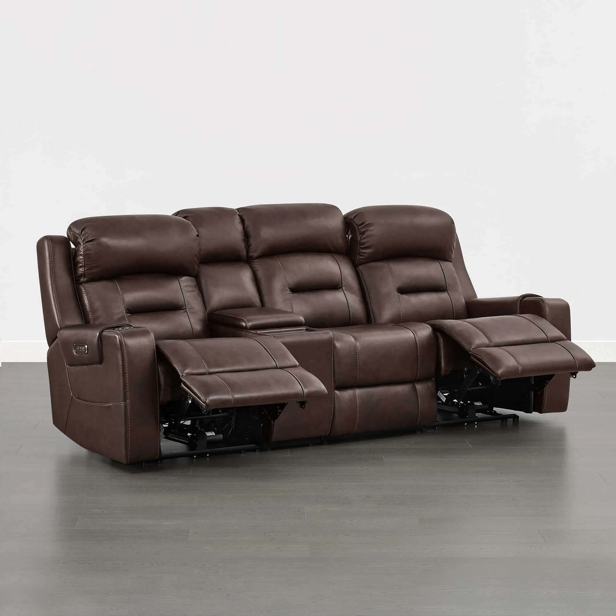 Garrison Handcraft Dual Motor Reclining Sofa with Power Headrest - Image 45