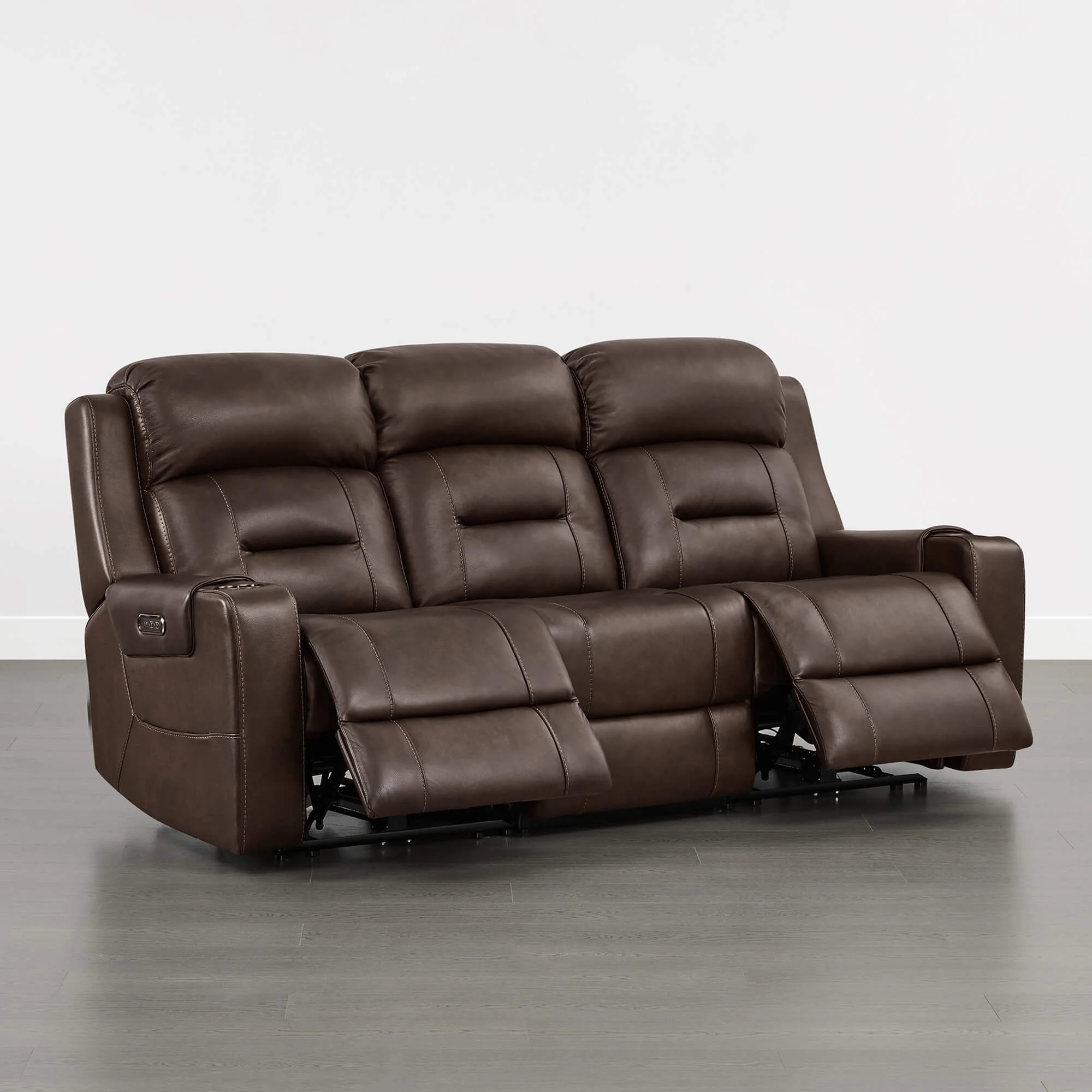 Garrison Handcraft Dual Motor Reclining Sofa with Power Headrest - Image 47