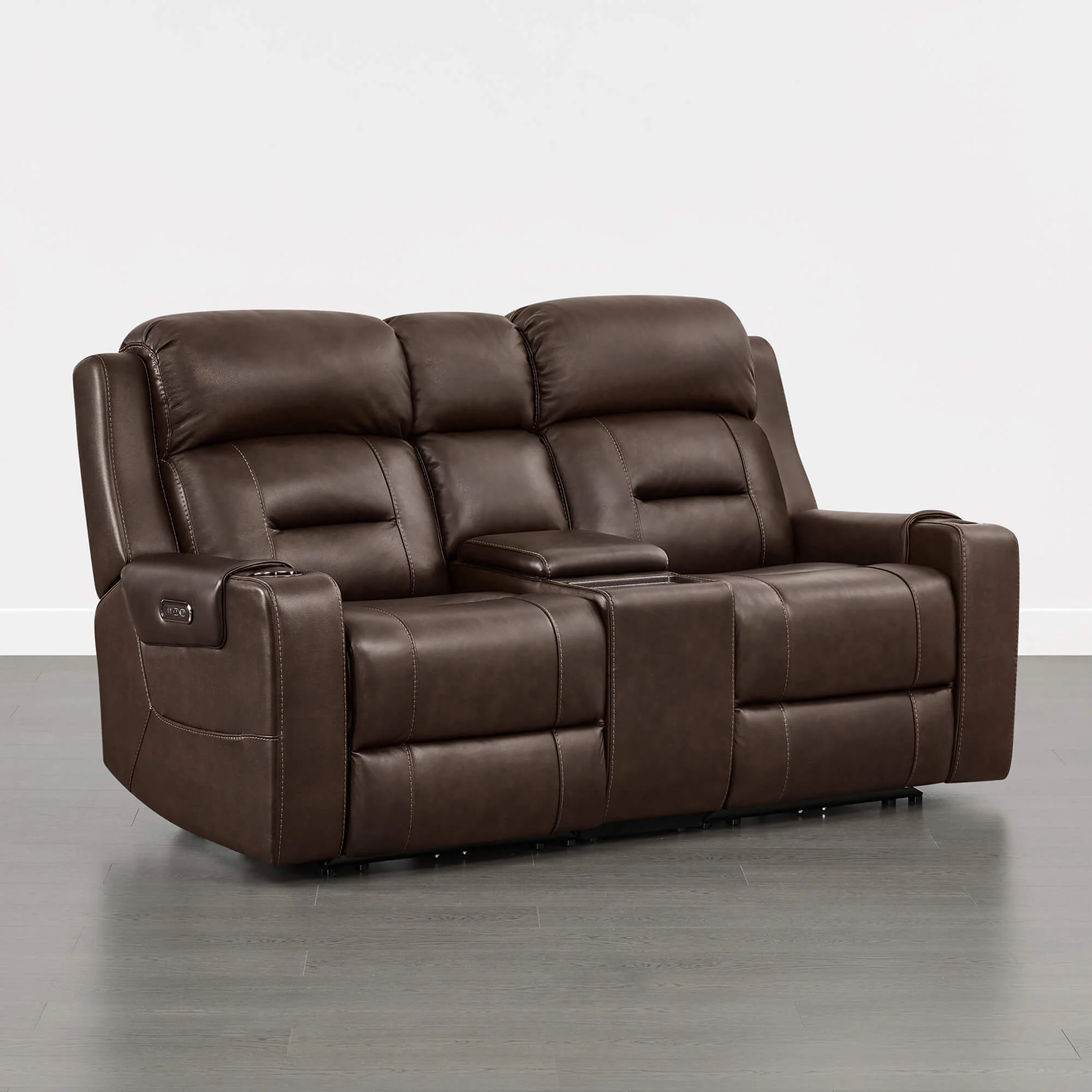 Garrison Handcraft Dual Motor Reclining Sofa with Power Headrest - Image 49