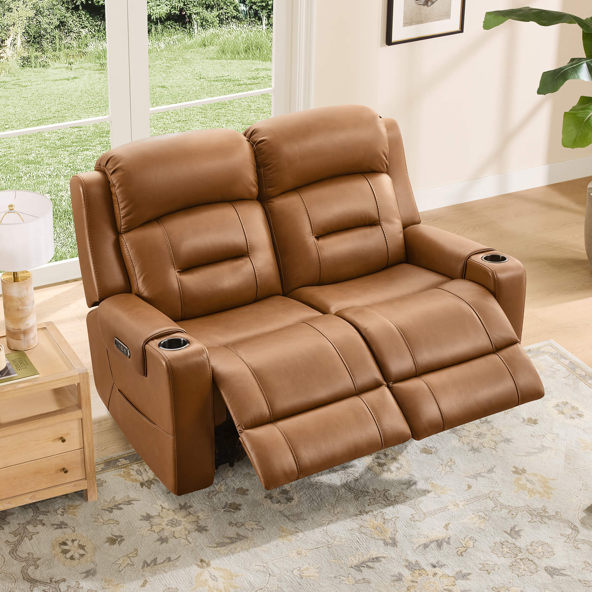 Garrison Handcraft Dual Motor Reclining Sofa with Power Headrest - Image 5