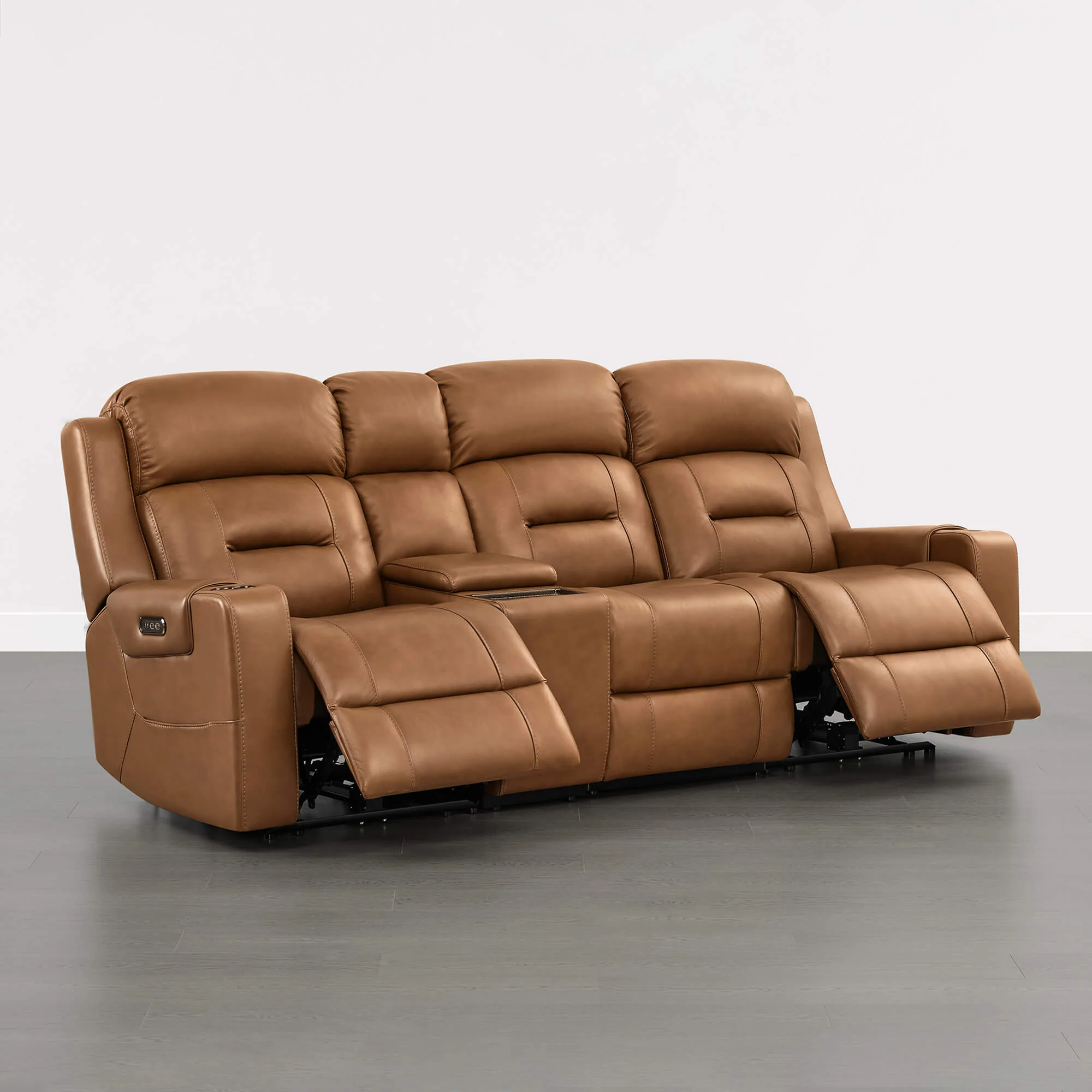 Garrison Handcraft Dual Motor Reclining Sofa with Power Headrest - Image 61
