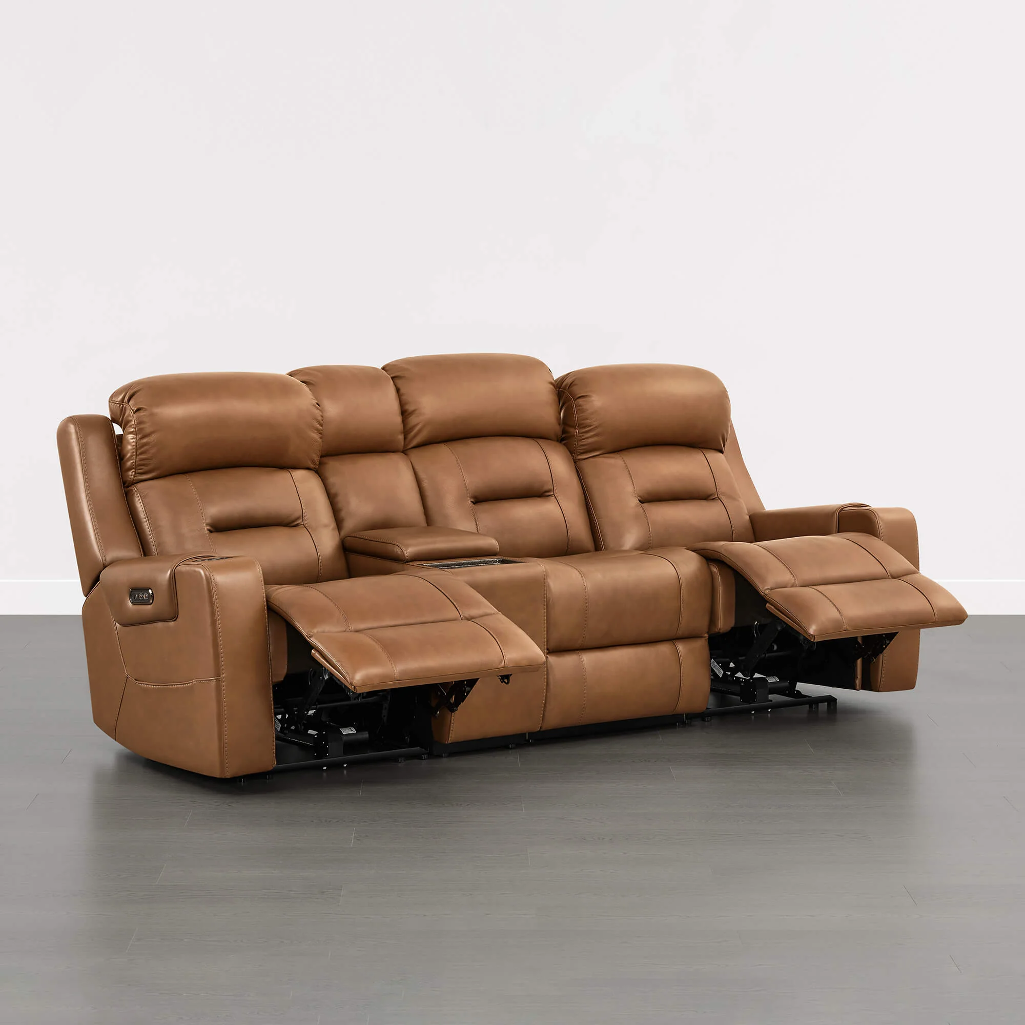 Garrison Handcraft Dual Motor Reclining Sofa with Power Headrest - Image 62