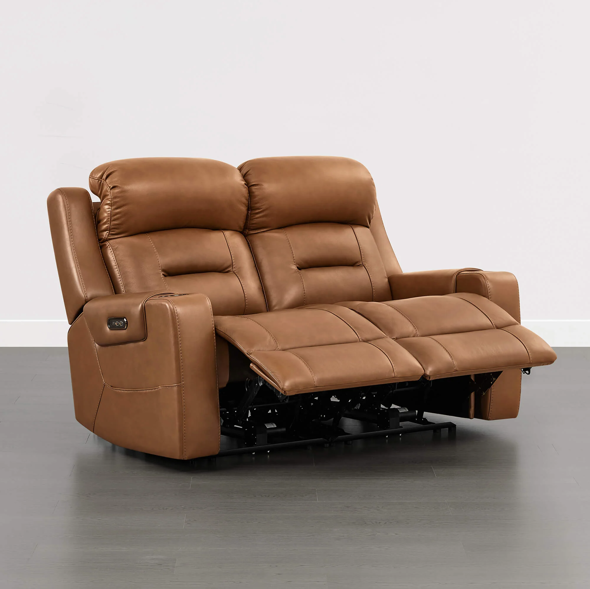 Garrison Handcraft Dual Motor Reclining Sofa with Power Headrest - Image 71