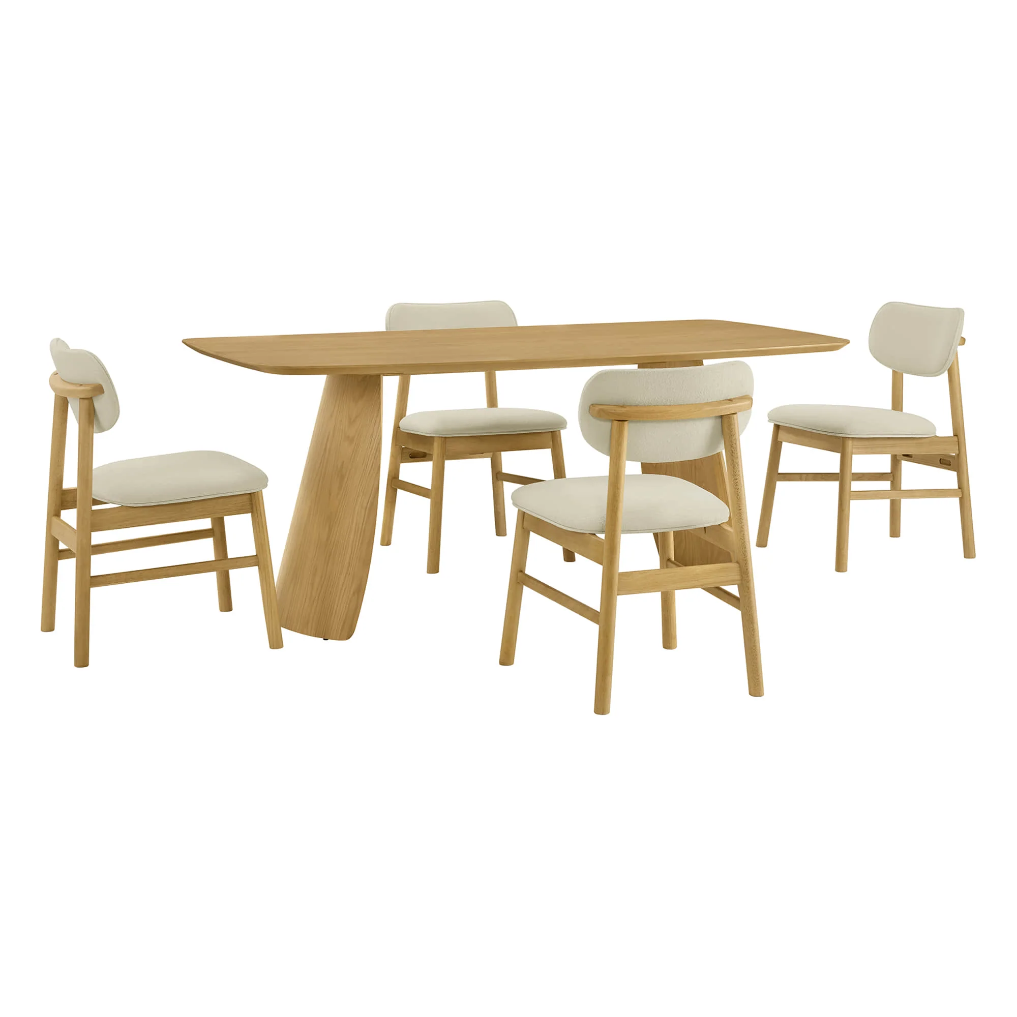 Glacia Modern Wood Dining Table for 4 - Image 19