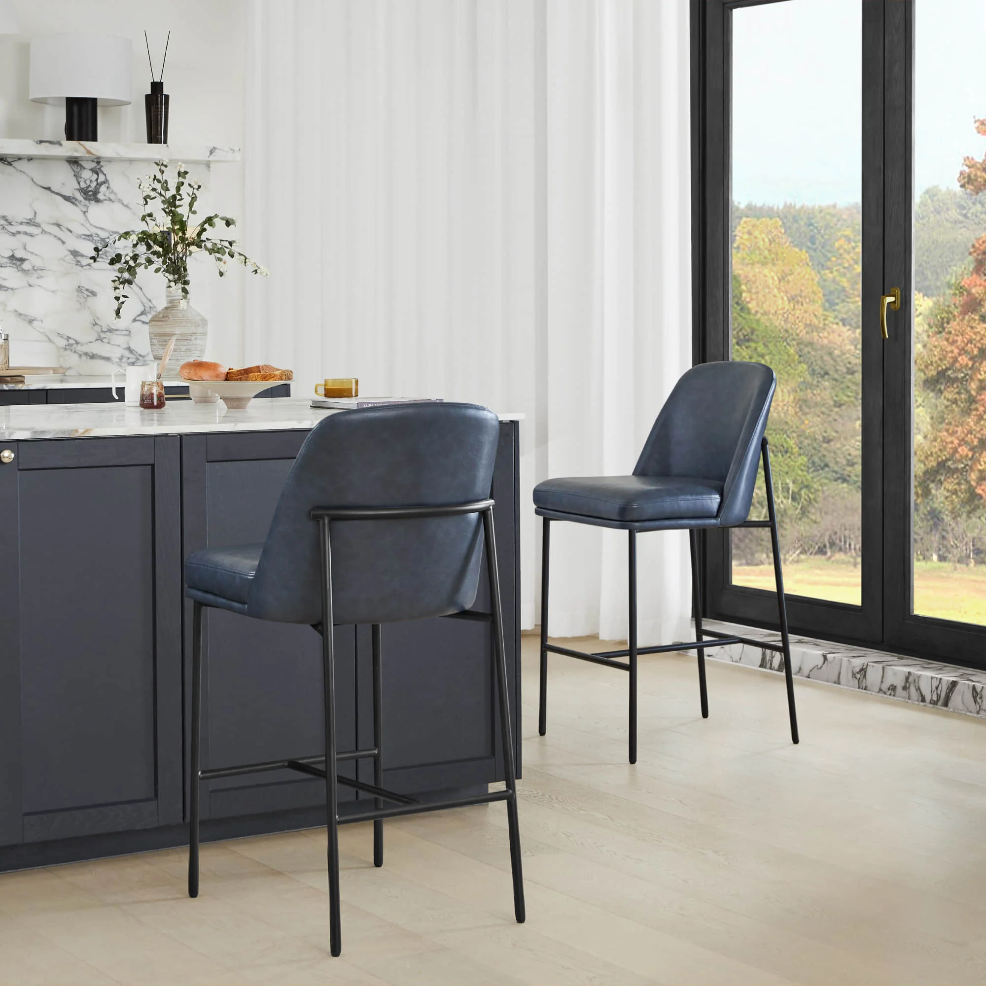 Golda Counter Stools with Metal Base - Image 20