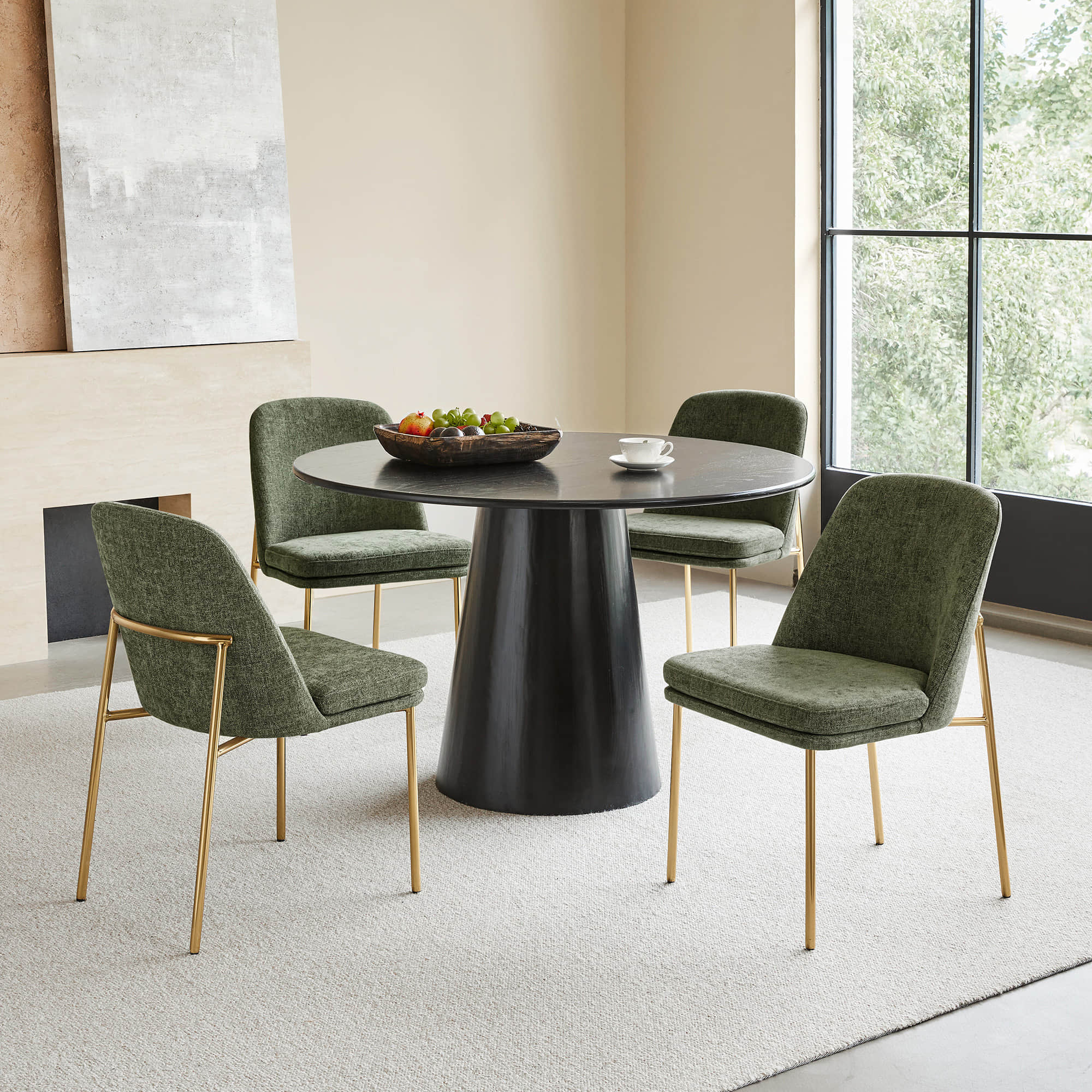 Golda Dining Chair With Metal Base - Image 16