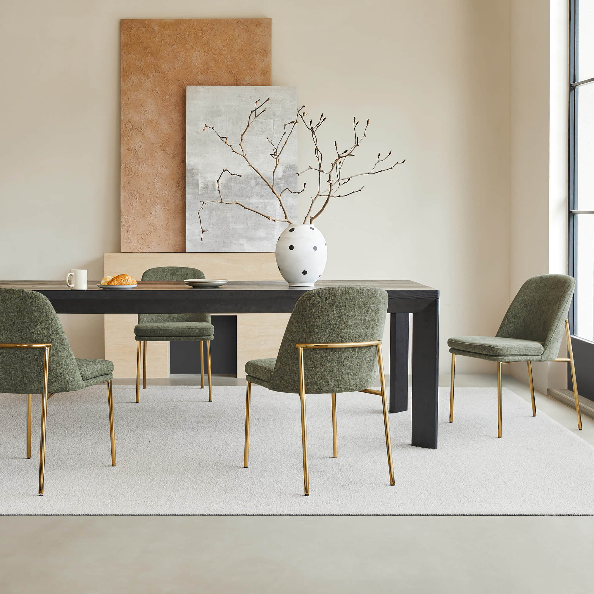 Golda Dining Chair With Metal Base - Image 23