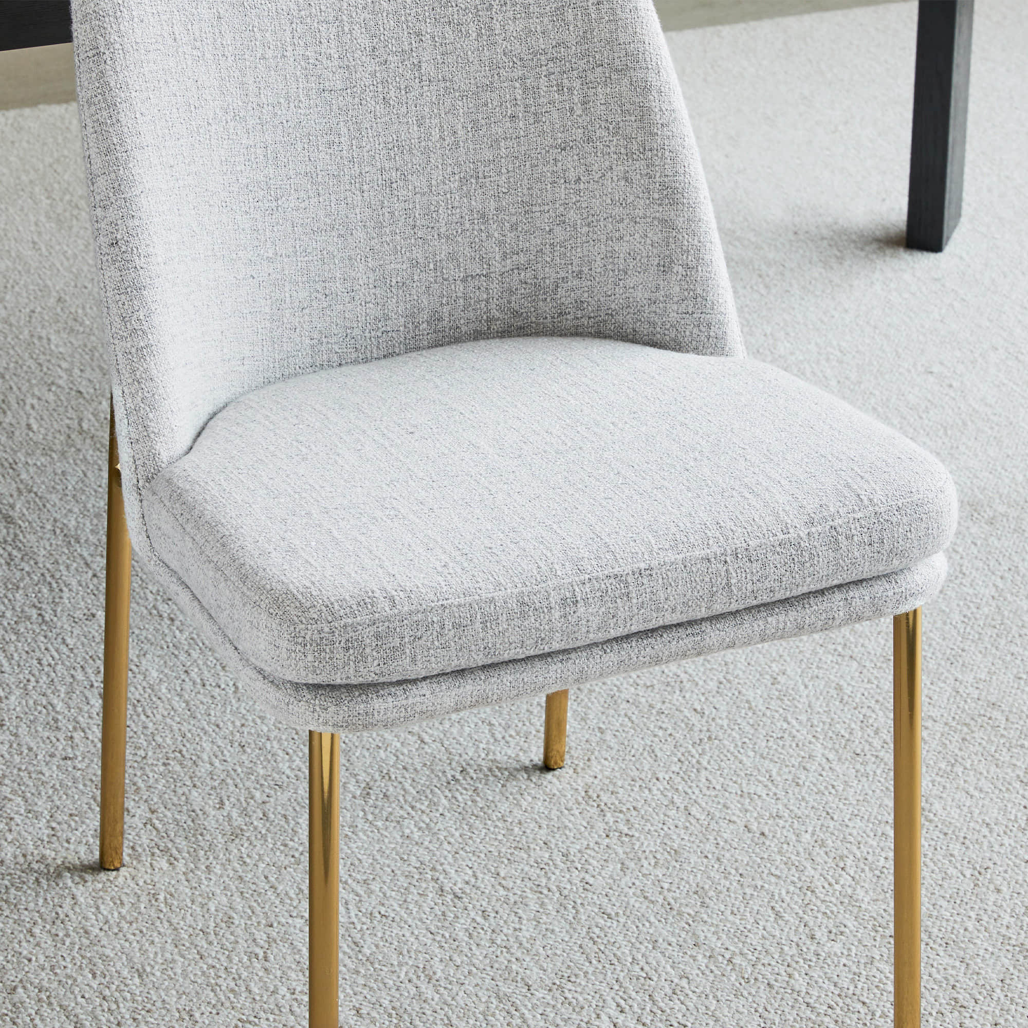 Golda Dining Chair With Metal Base - Image 3