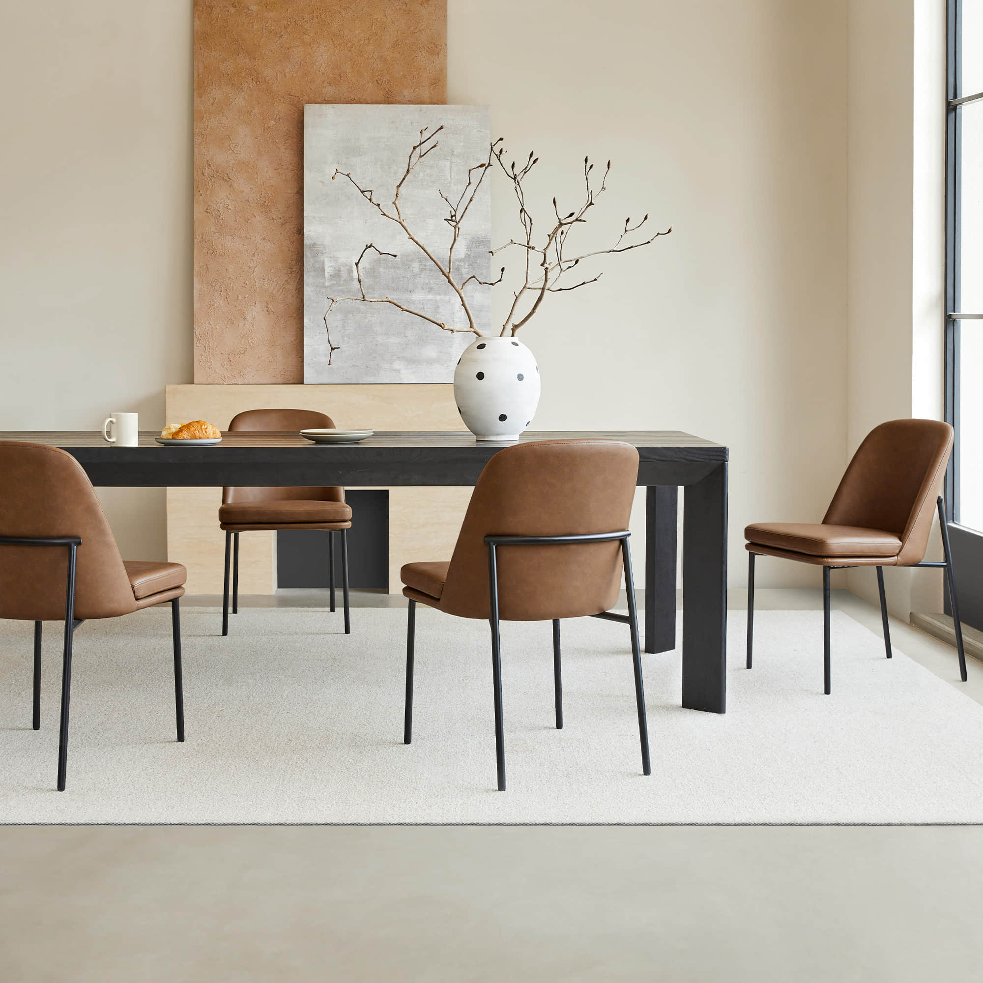 Golda Dining Chair With Metal Base - Image 36
