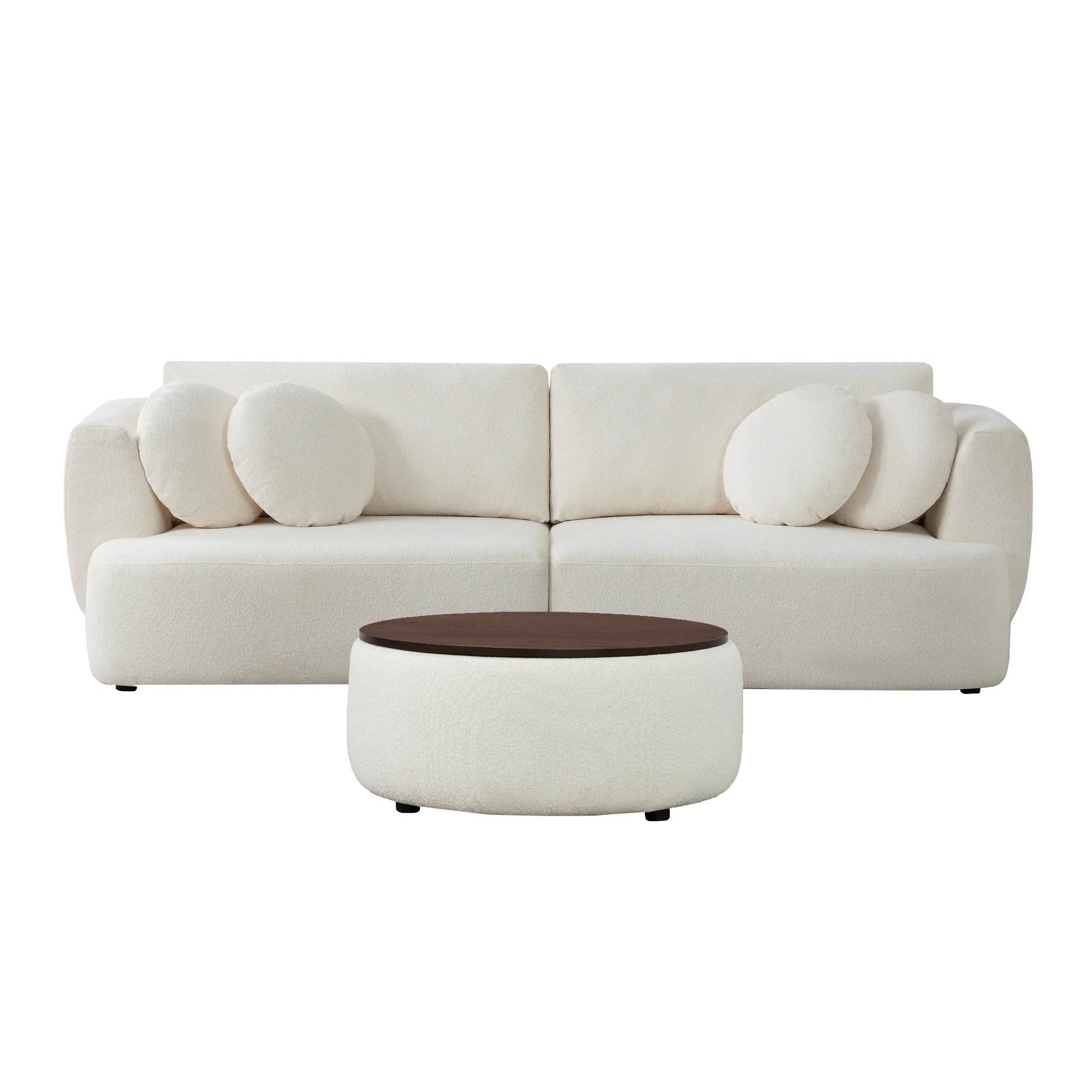 Grace 2-Seat Modular Curved Sofa – Generously Sized Design - Image 51