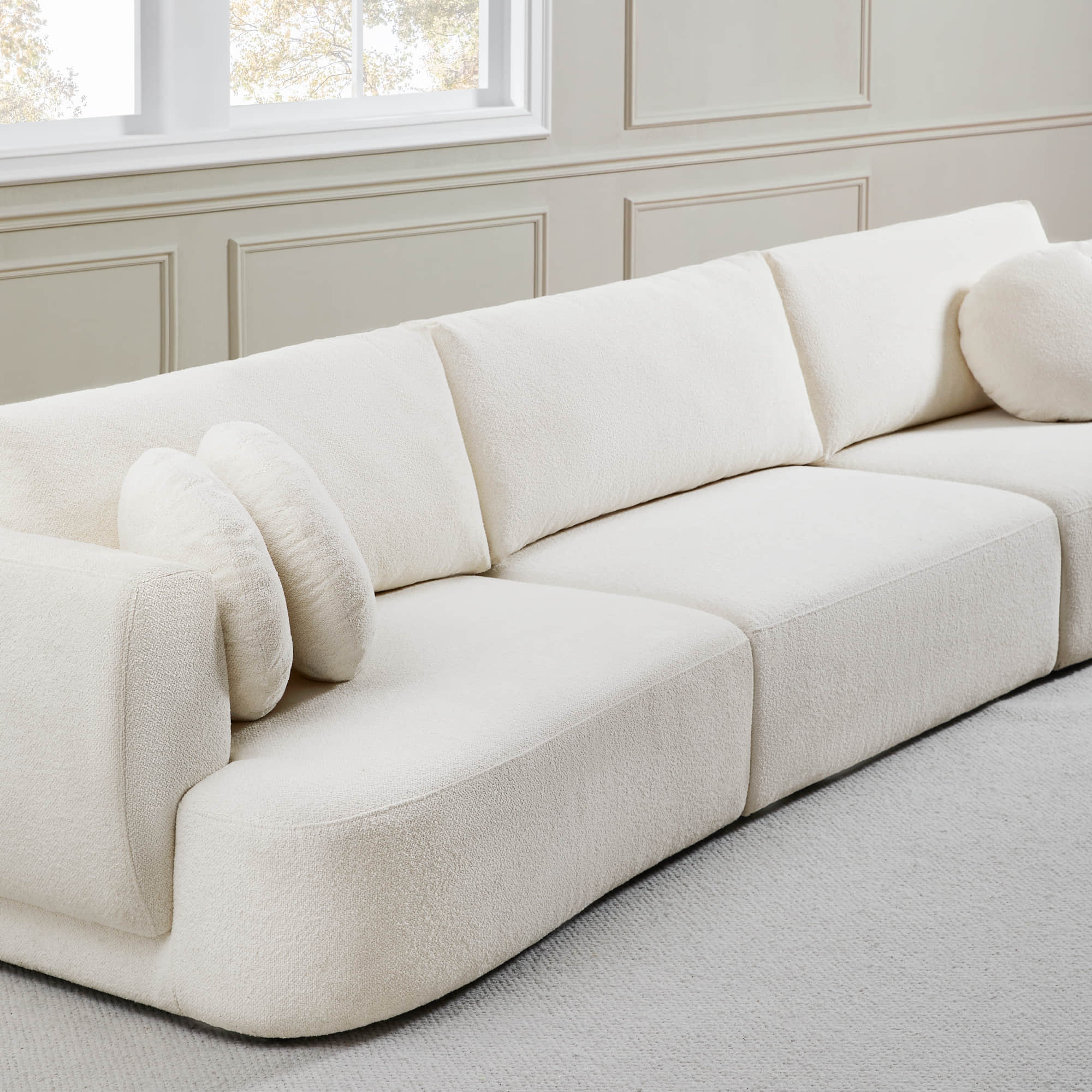 Grace 3-Seat Modular Curved Sofa – Generously Sized Design - Image 10