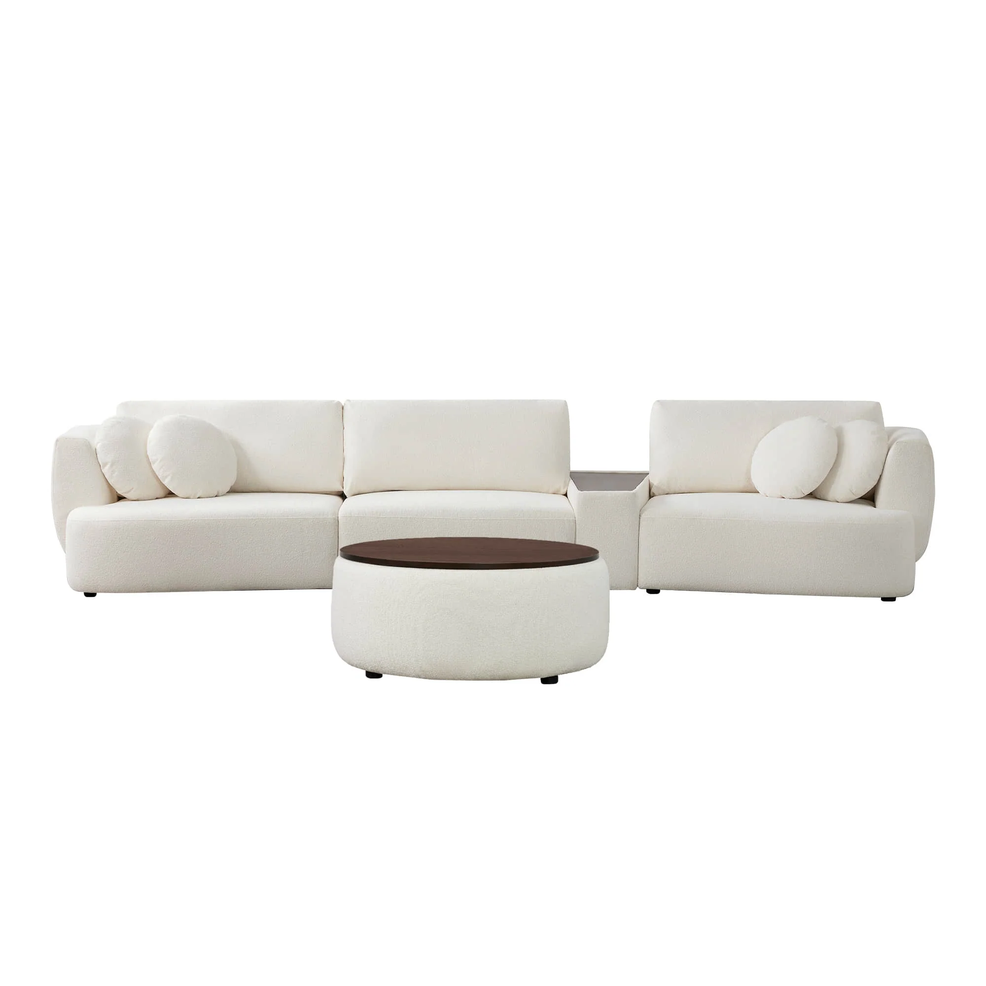 Grace 3-Seat Modular Curved Sofa – Generously Sized Design - Image 12