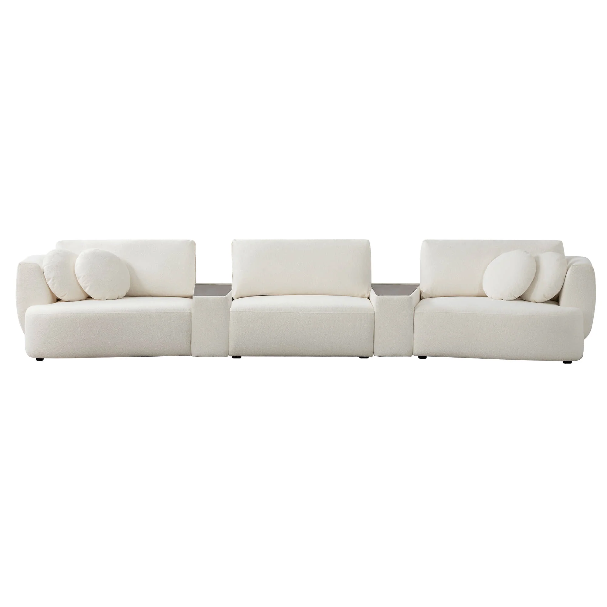 Grace 3-Seat Modular Curved Sofa – Generously Sized Design - Image 14