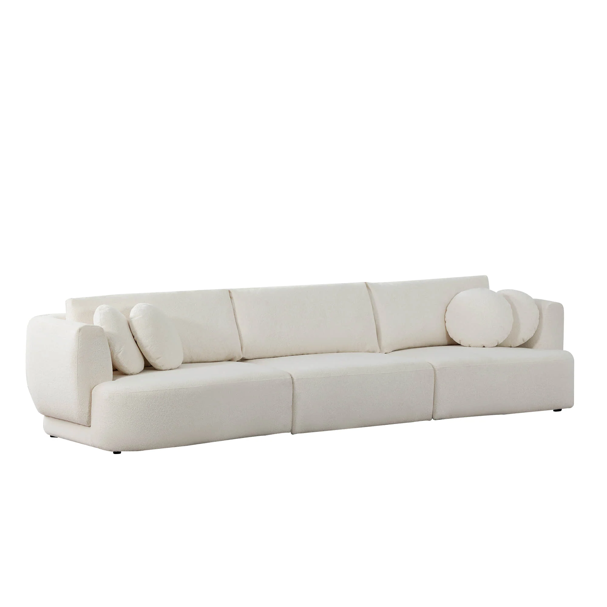 Grace 3-Seat Modular Curved Sofa – Generously Sized Design - Image 16