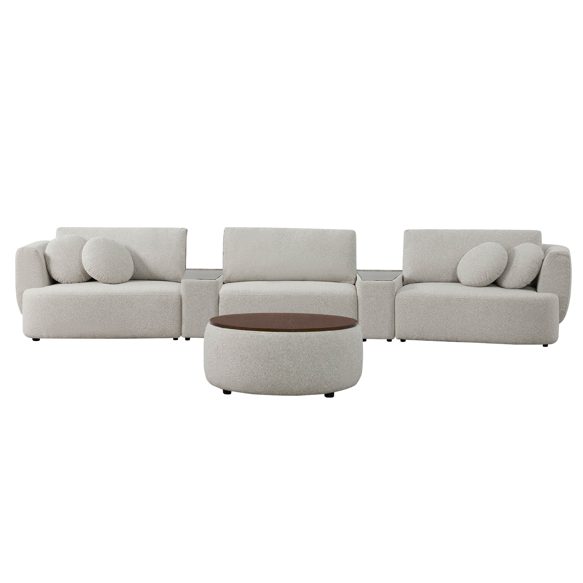 Grace 3-Seat Modular Curved Sofa – Generously Sized Design - Image 46