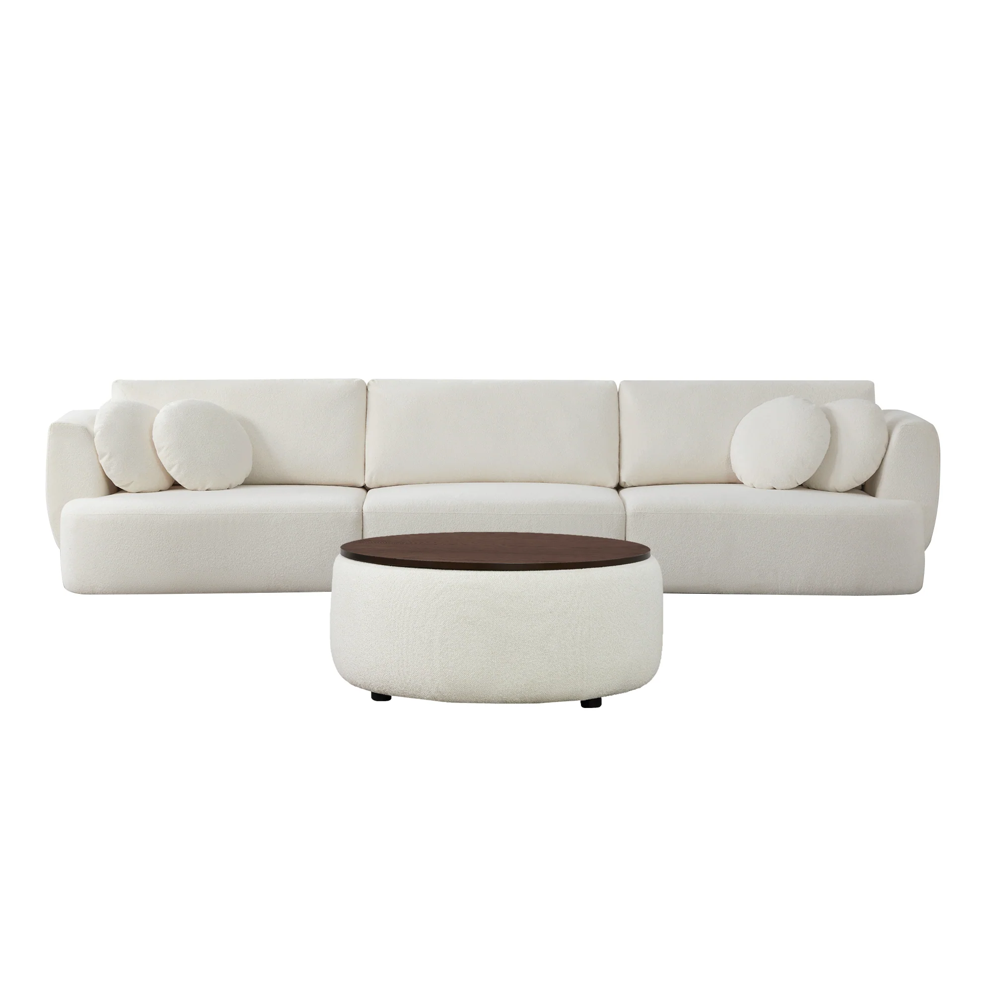Grace 3-Seat Modular Curved Sofa – Generously Sized Design - Image 76