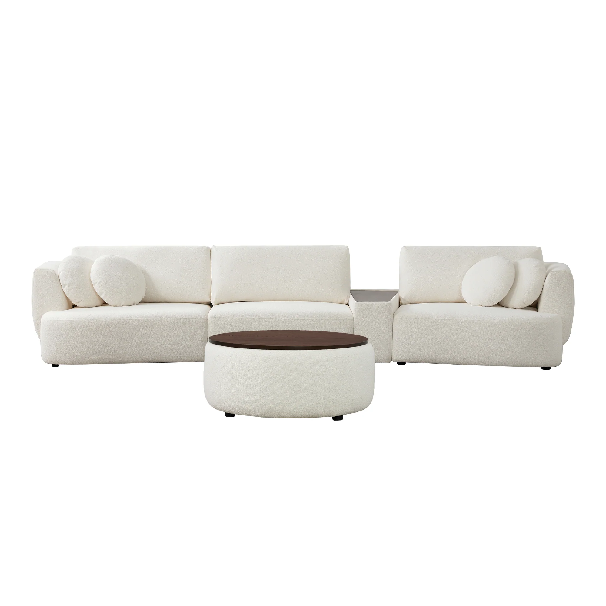Grace 3-Seat Modular Curved Sofa – Generously Sized Design - Image 77