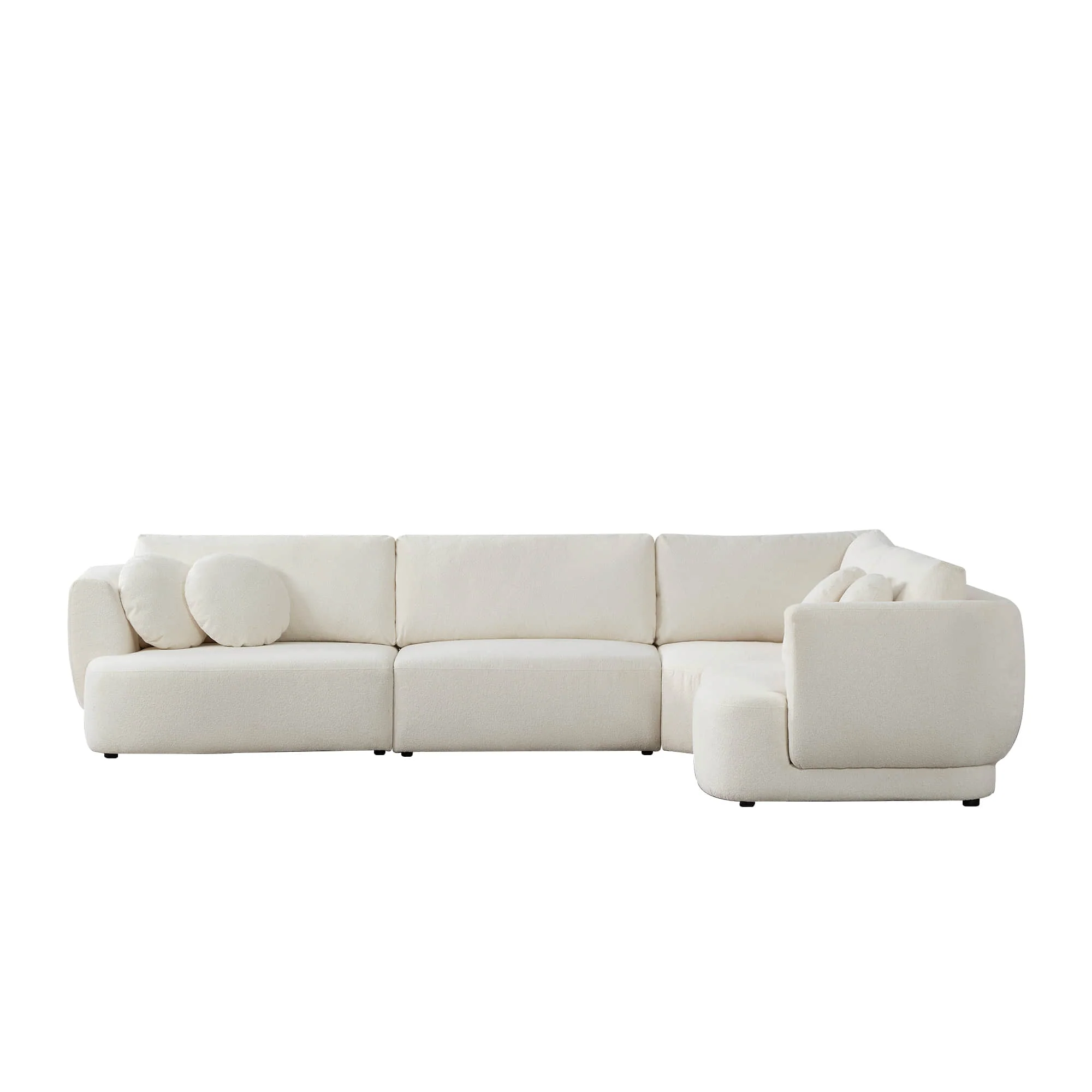 Grace 4-Seat Modular Curved Sofa – Generously Sized Design - Image 29