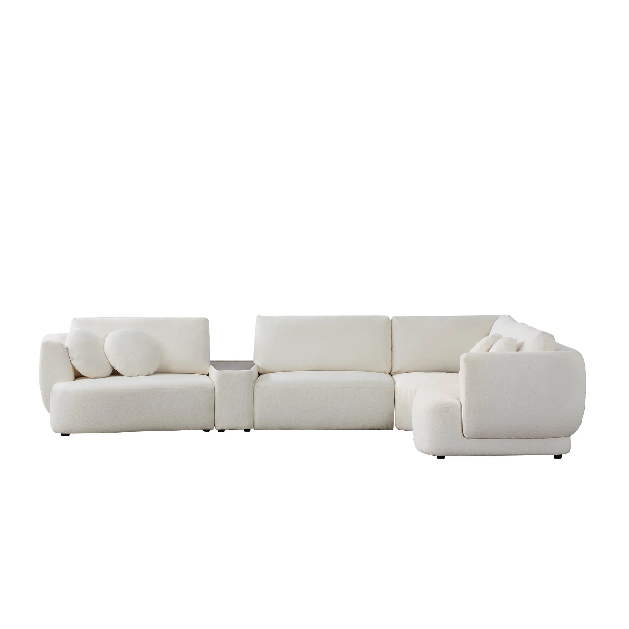 Grace 4-Seat Modular Curved Sofa – Generously Sized Design - Image 32