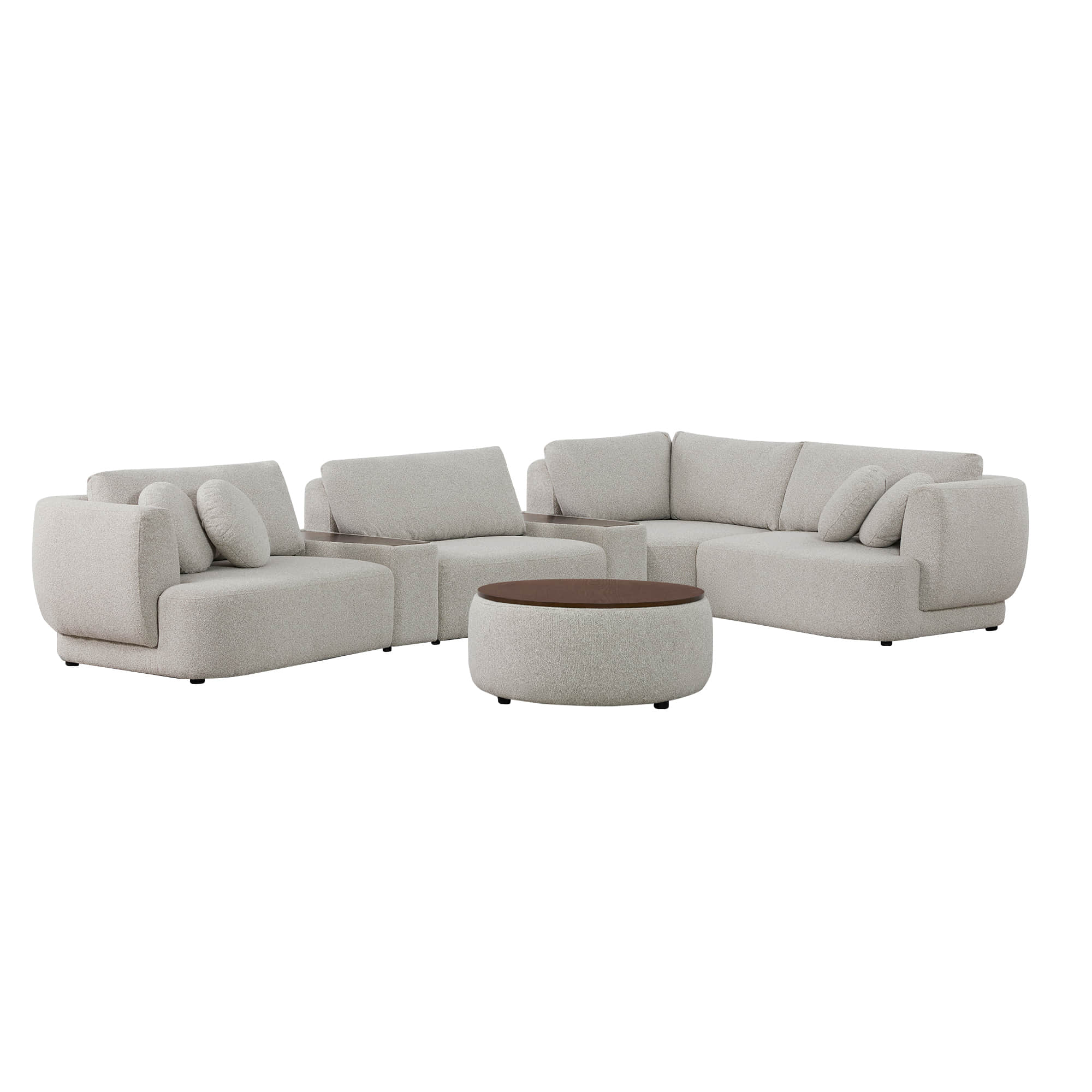 Grace 4-Seat Modular Curved Sofa – Generously Sized Design - Image 72