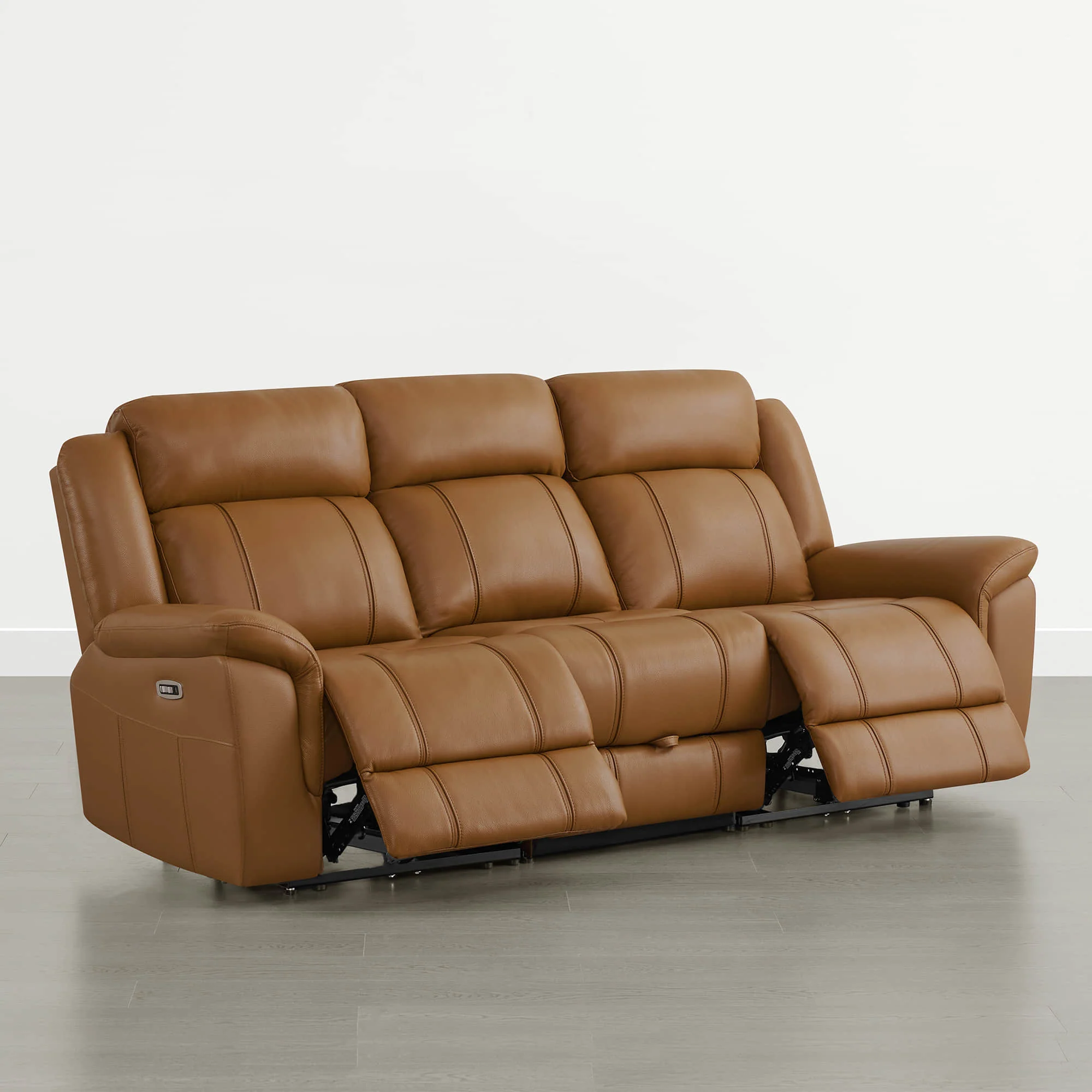 Grady Genuine Leather Power Reclining Sofa with Flip-Down Tabletop - Image 32