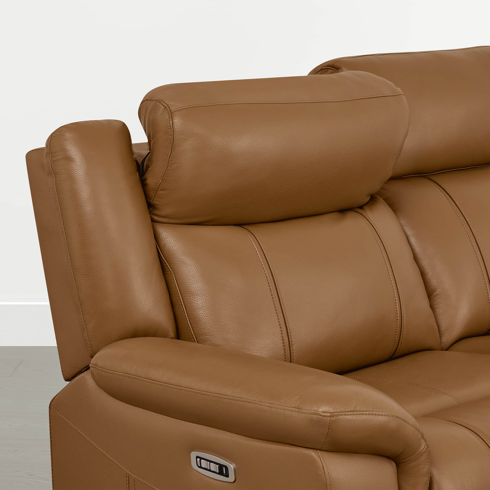 Grady Genuine Leather Power Reclining Sofa with Flip-Down Tabletop - Image 50