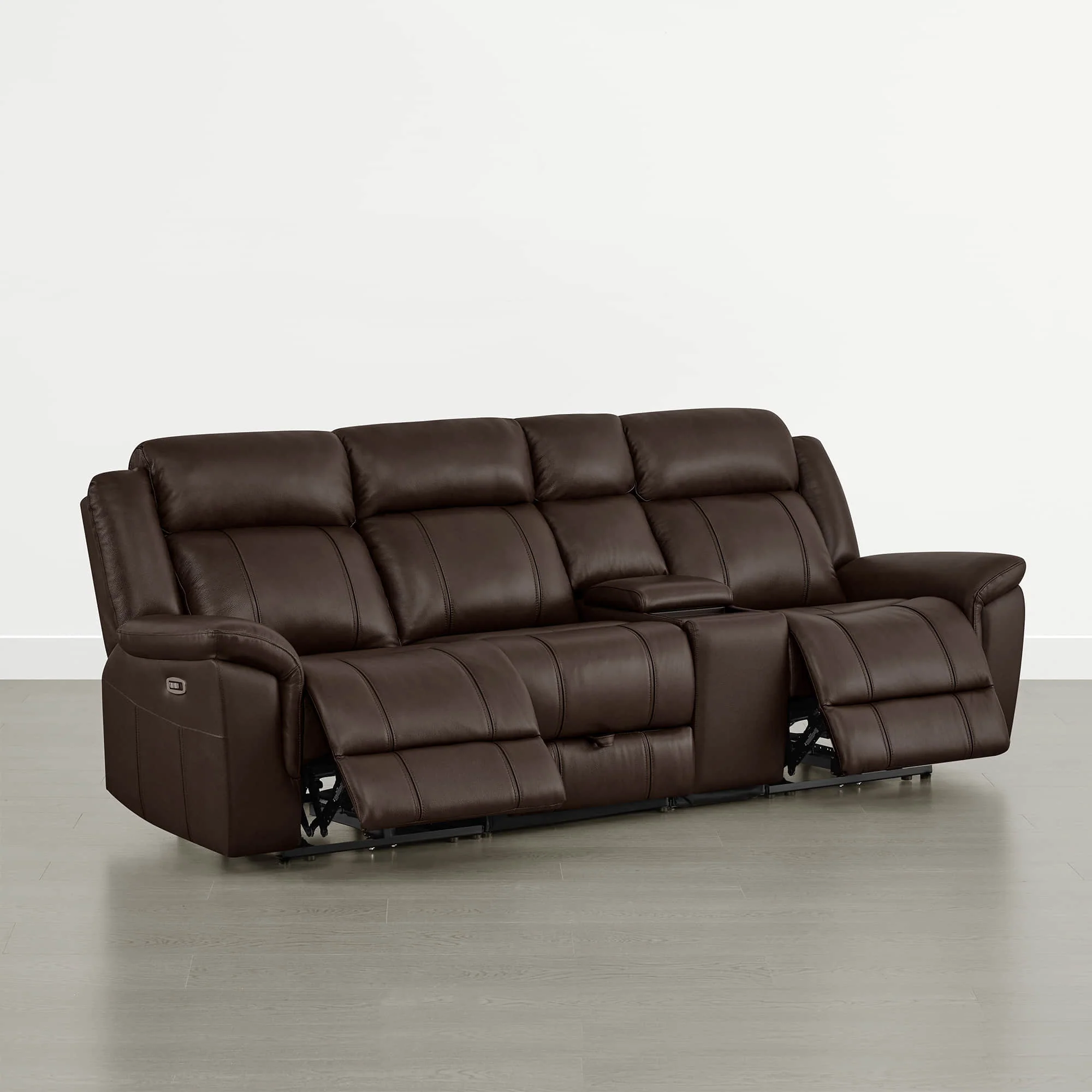 Grady Genuine Leather Power Reclining Sofa with Flip-Down Tabletop - Image 74