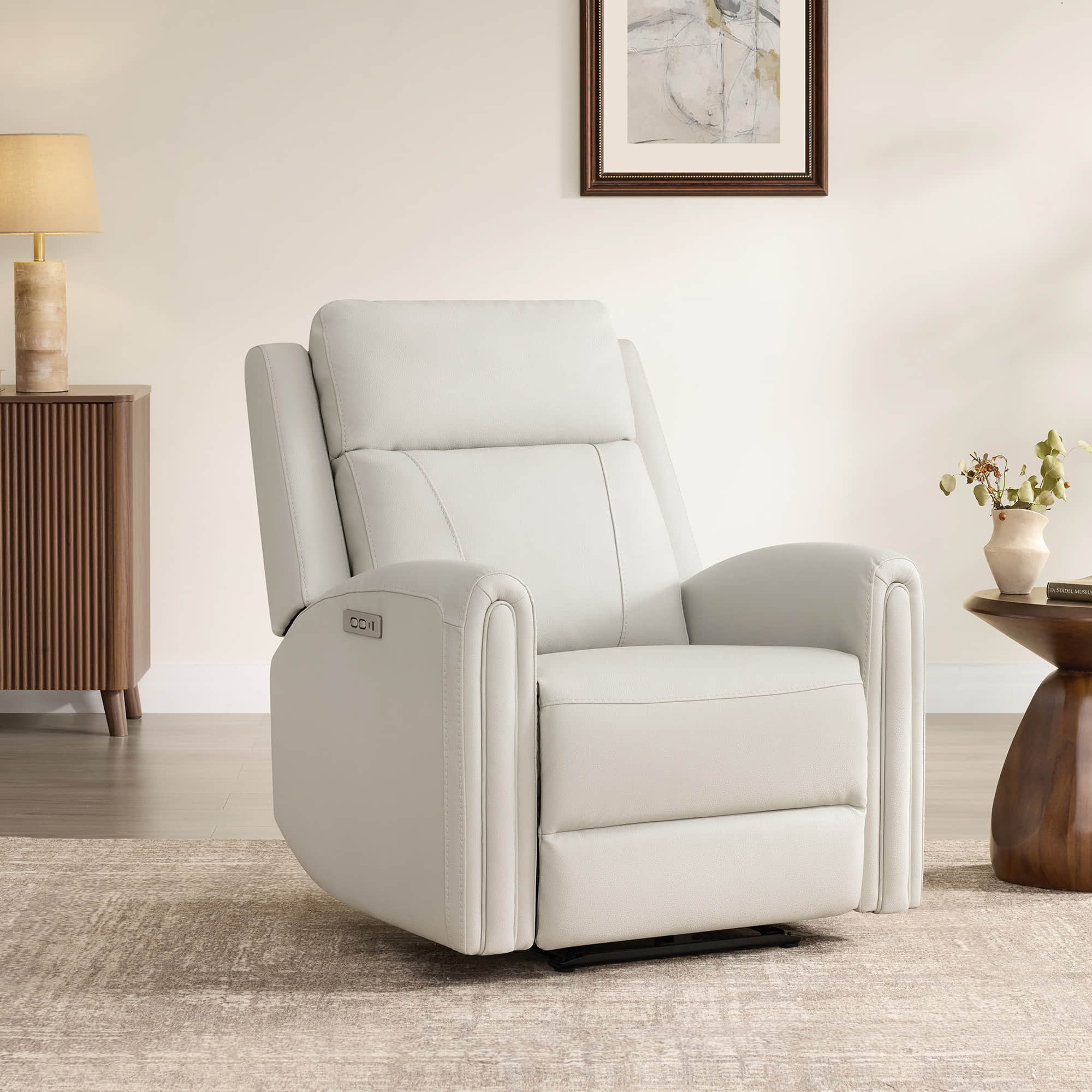 Hadley Modern Zero Wall-hugger Power Recliner - Image 2