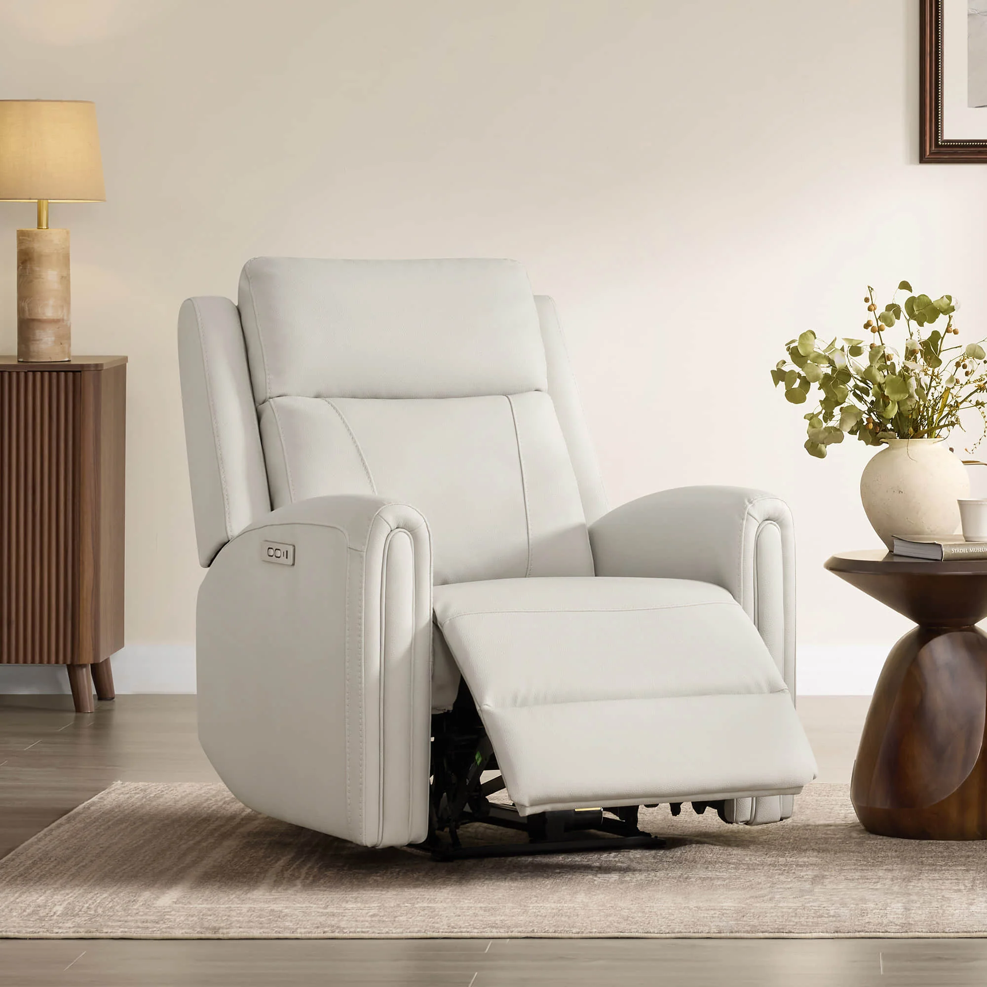 Hadley Modern Zero Wall-hugger Power Recliner - Image 4