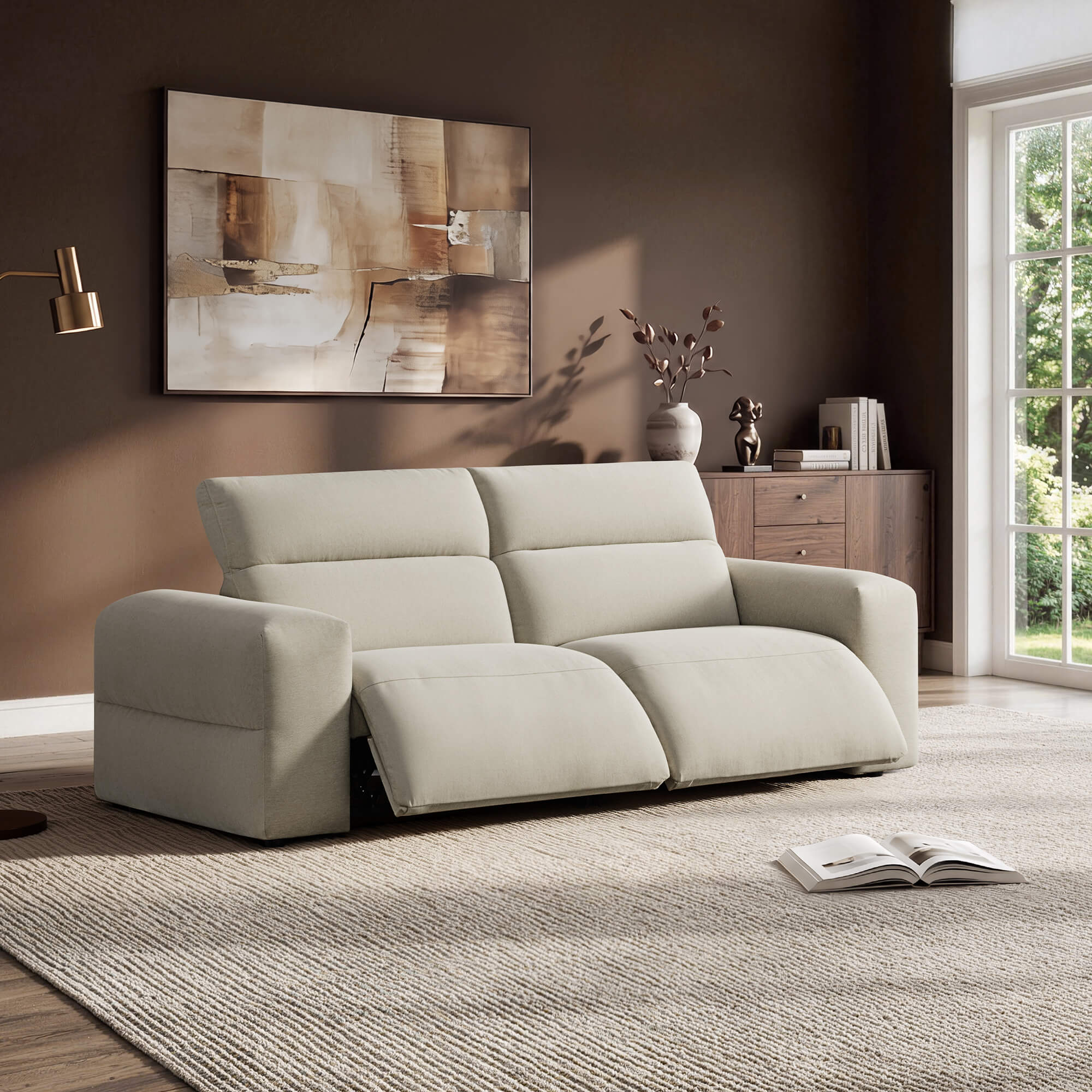 Haley Buttery-Soft 2-Seat Modular Power Reclining Sofa with Power Headrests - Image 47