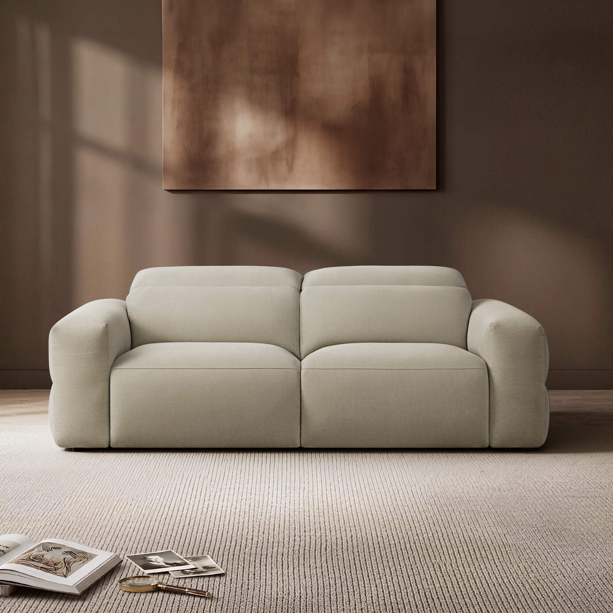 Haley Buttery-Soft 2-Seat Modular Power Reclining Sofa with Power Headrests - Image 5