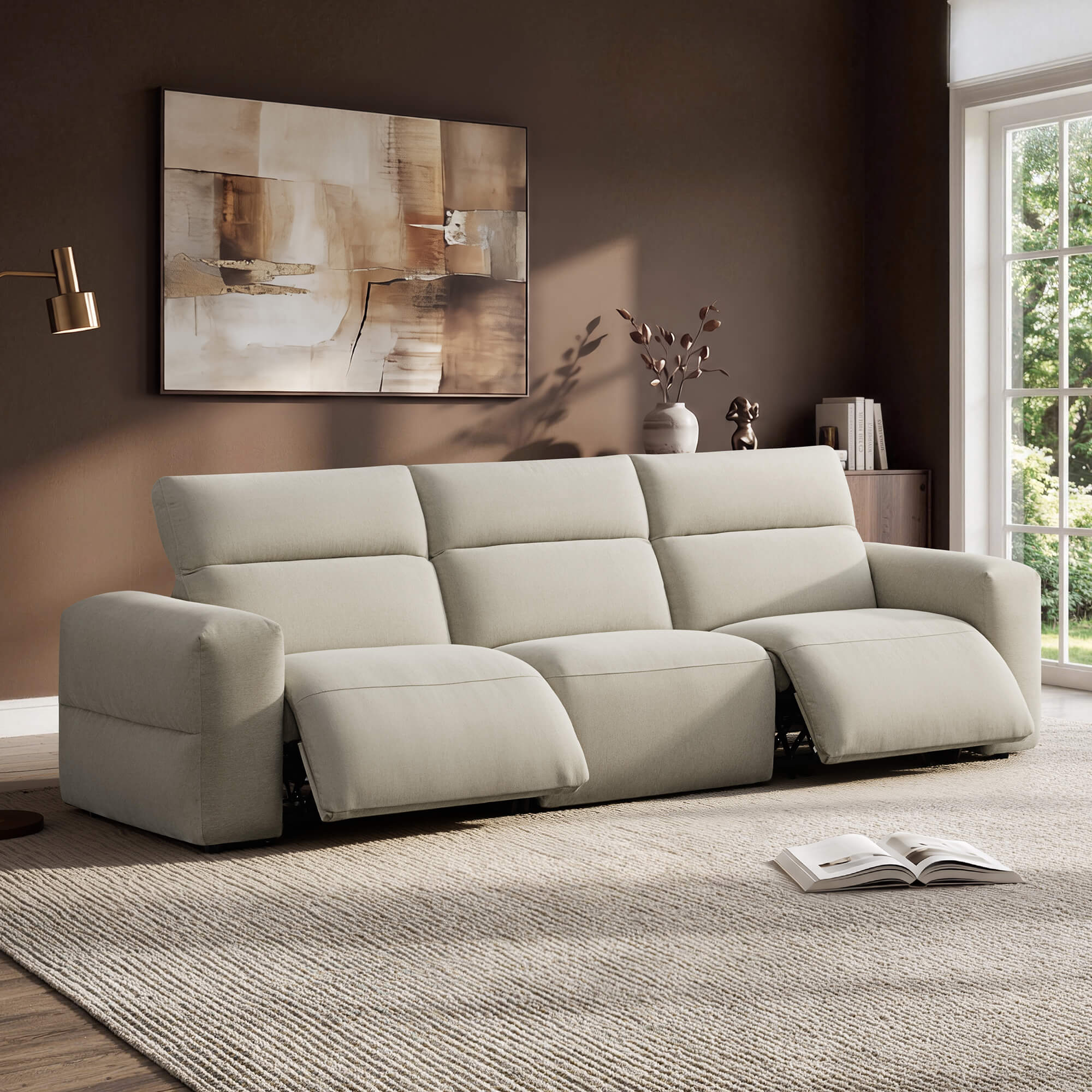 Haley Buttery-Soft 3-Seat Modular Power Reclining Sofa with Power Headrests - Image 46