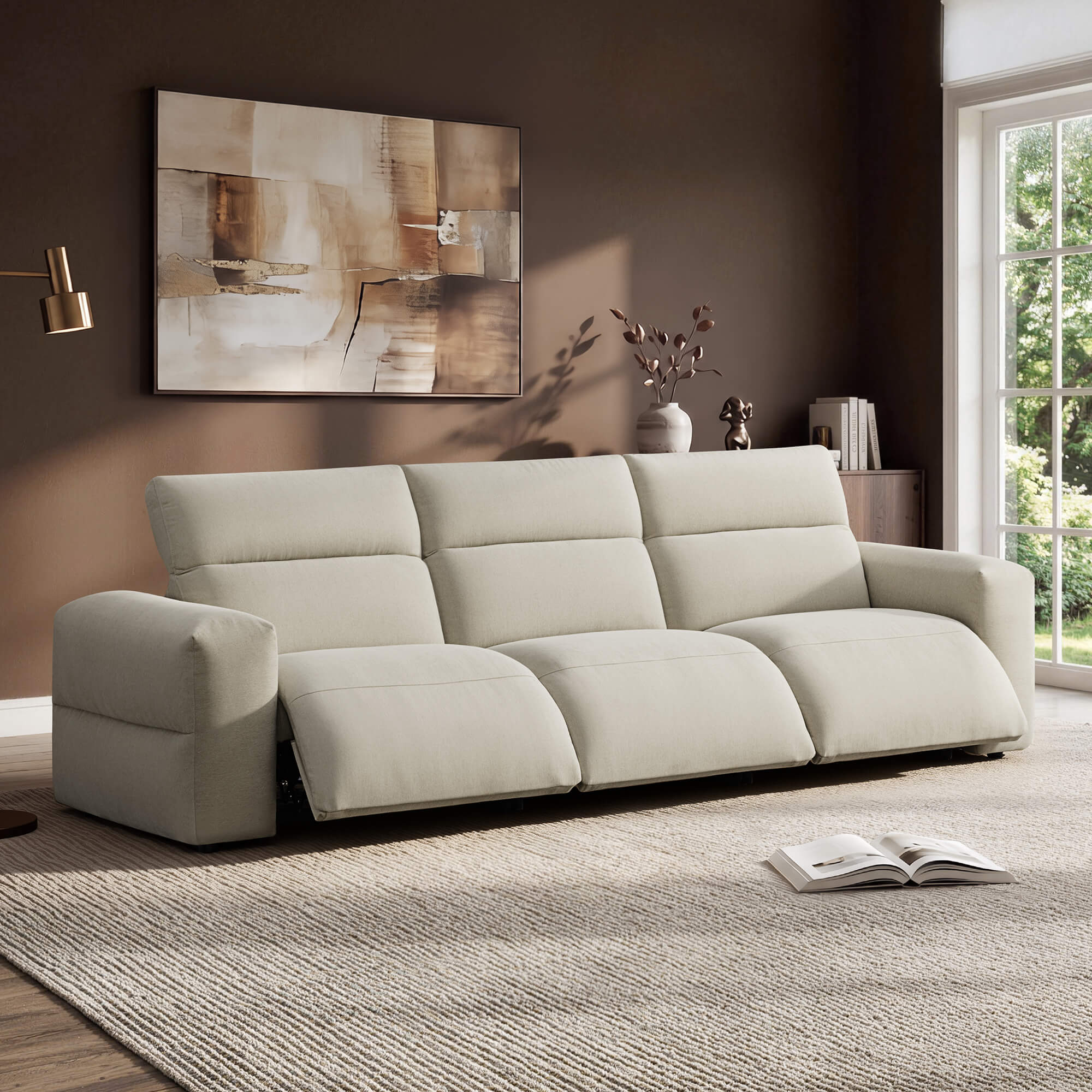 Haley Buttery-Soft 3-Seat Modular Power Reclining Sofa with Power Headrests - Image 5