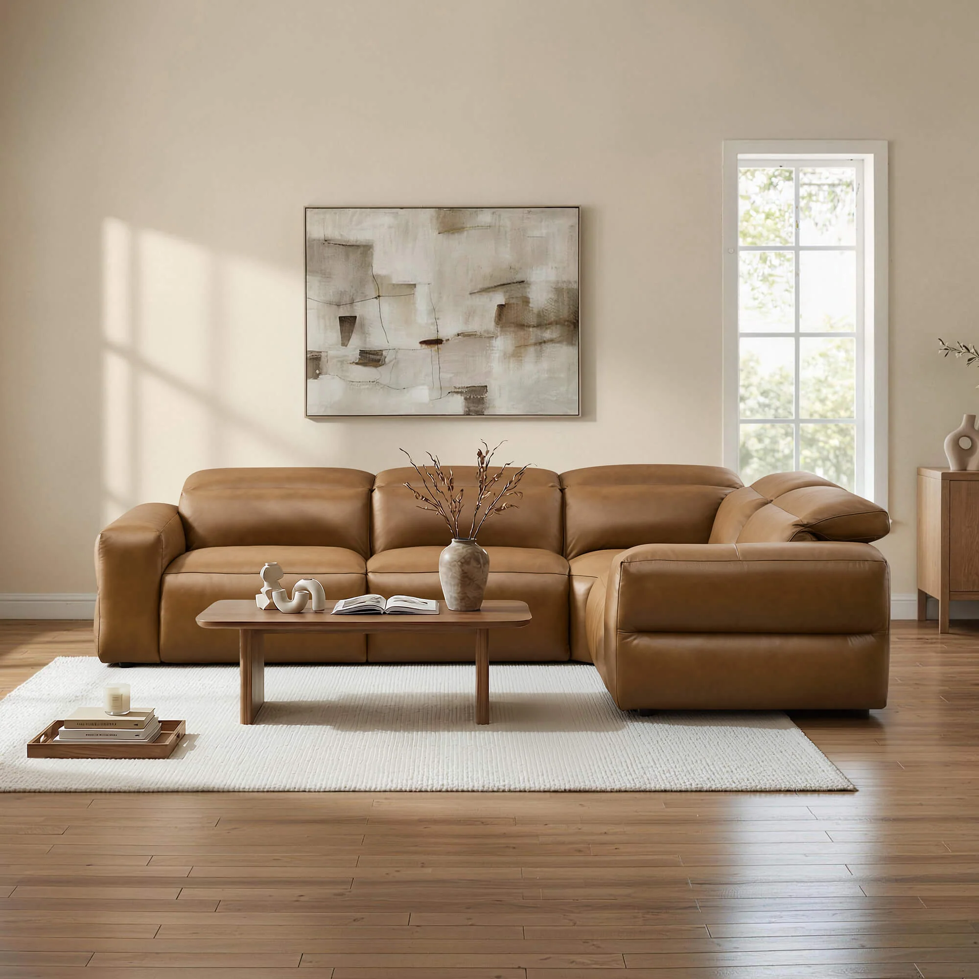 Haley Buttery-Soft 4-Seat Modular Power Reclining Sofa with Power Headrests - Image 10