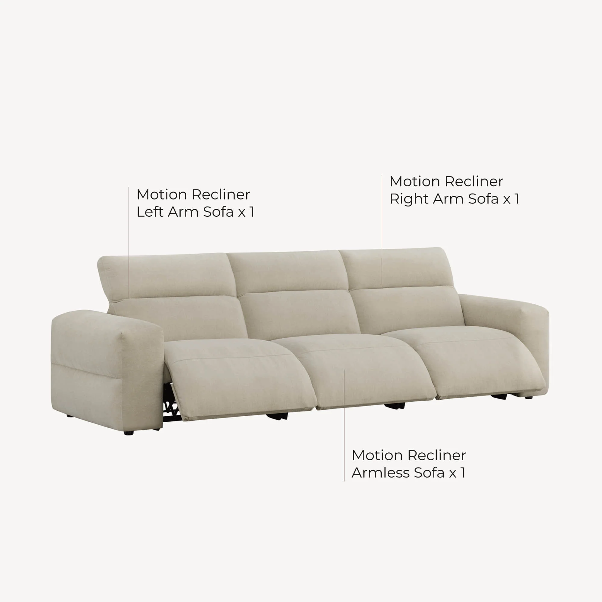 Haley Buttery-Soft 2-Seat Modular Power Reclining Sofa with Power Headrests - Image 58