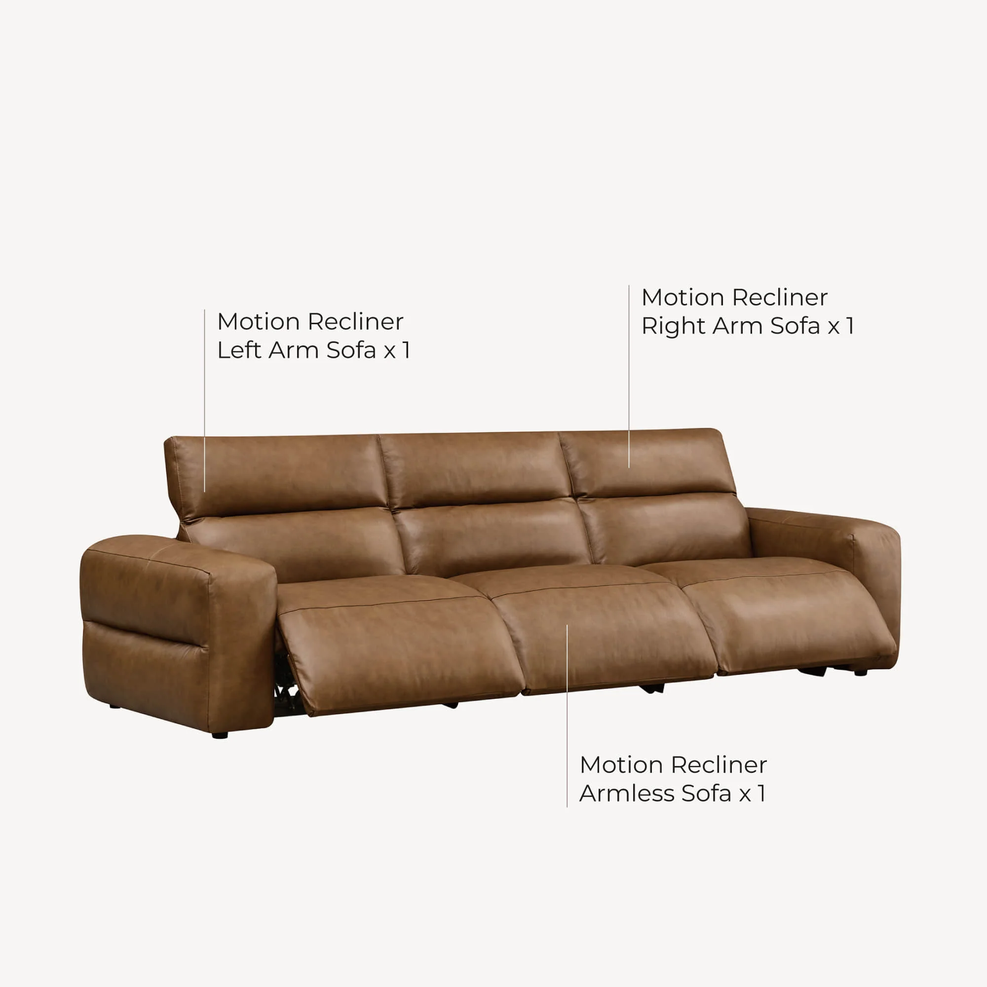 Haley Buttery-Soft 2-Seat Modular Power Reclining Sofa with Power Headrests - Image 61