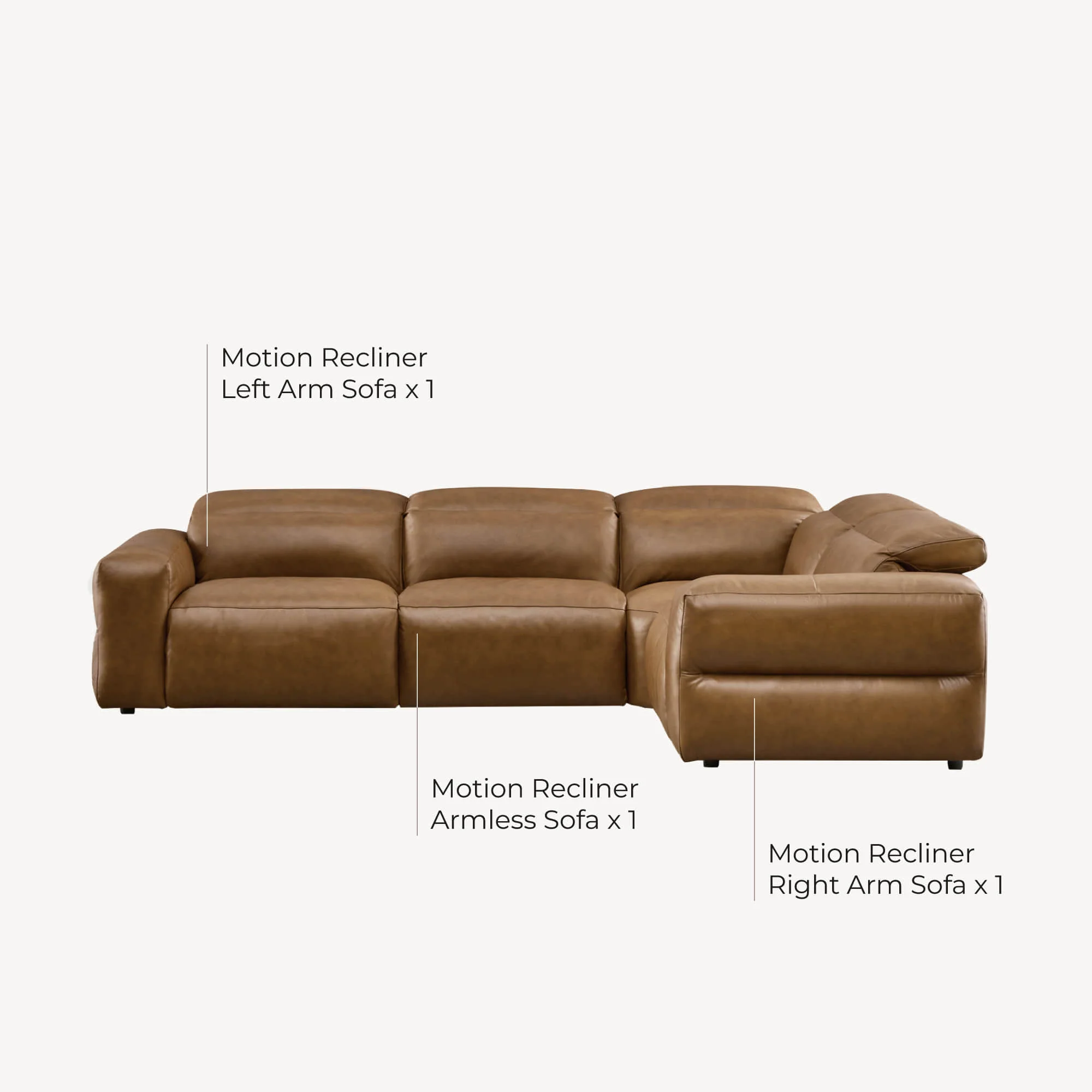 Haley Buttery-Soft 2-Seat Modular Power Reclining Sofa with Power Headrests - Image 55