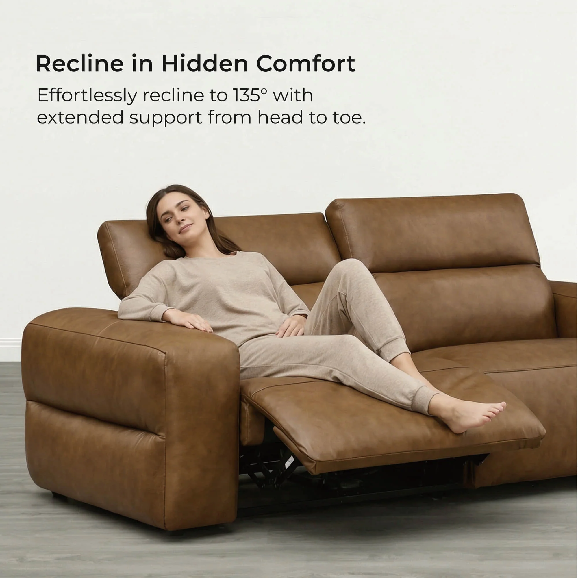 Haley Buttery-Soft 2-Seat Modular Power Reclining Sofa with Power Headrests - Image 53