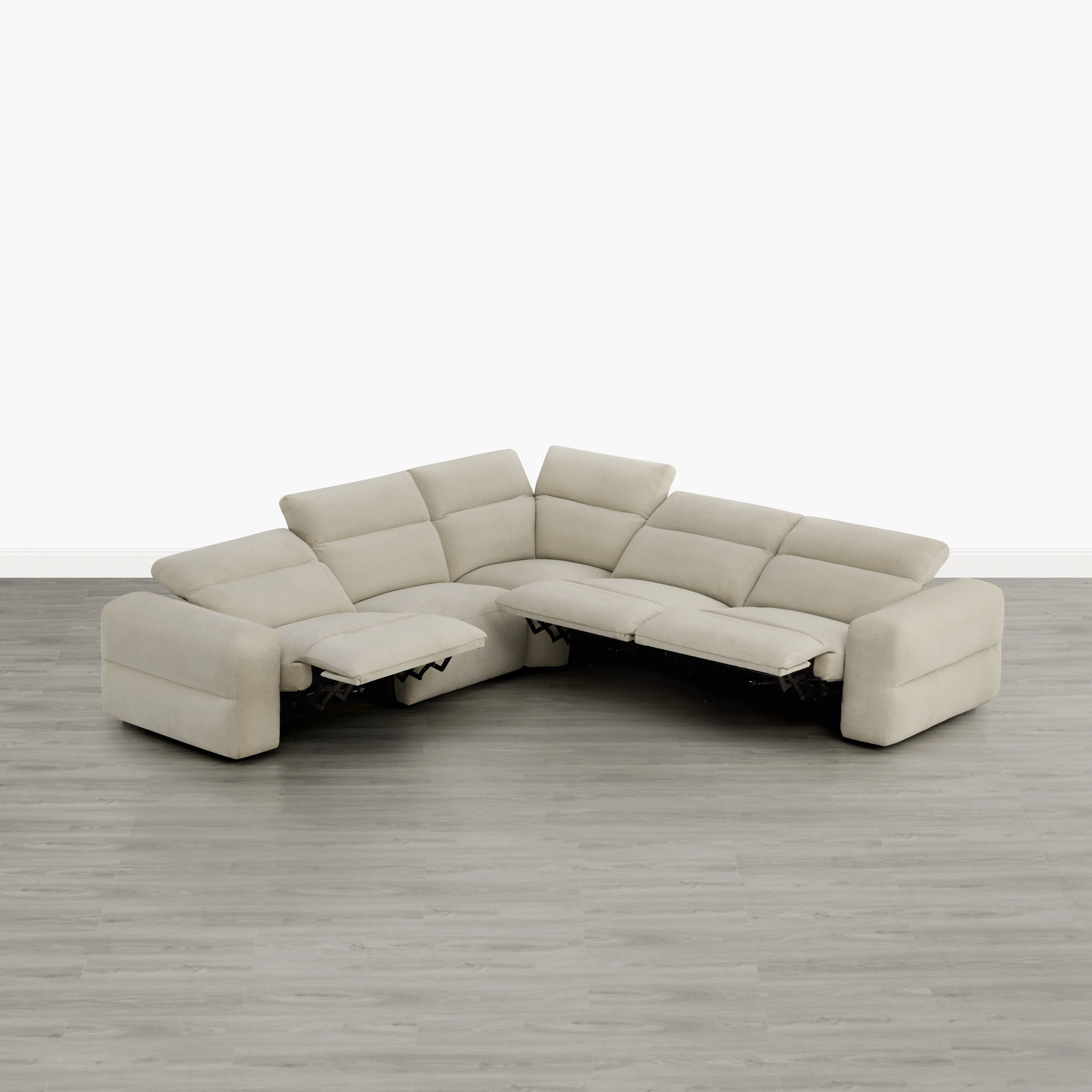 Haley Buttery-Soft 5-Seat Modular Power Reclining Sofa with Power Headrests - Image 11