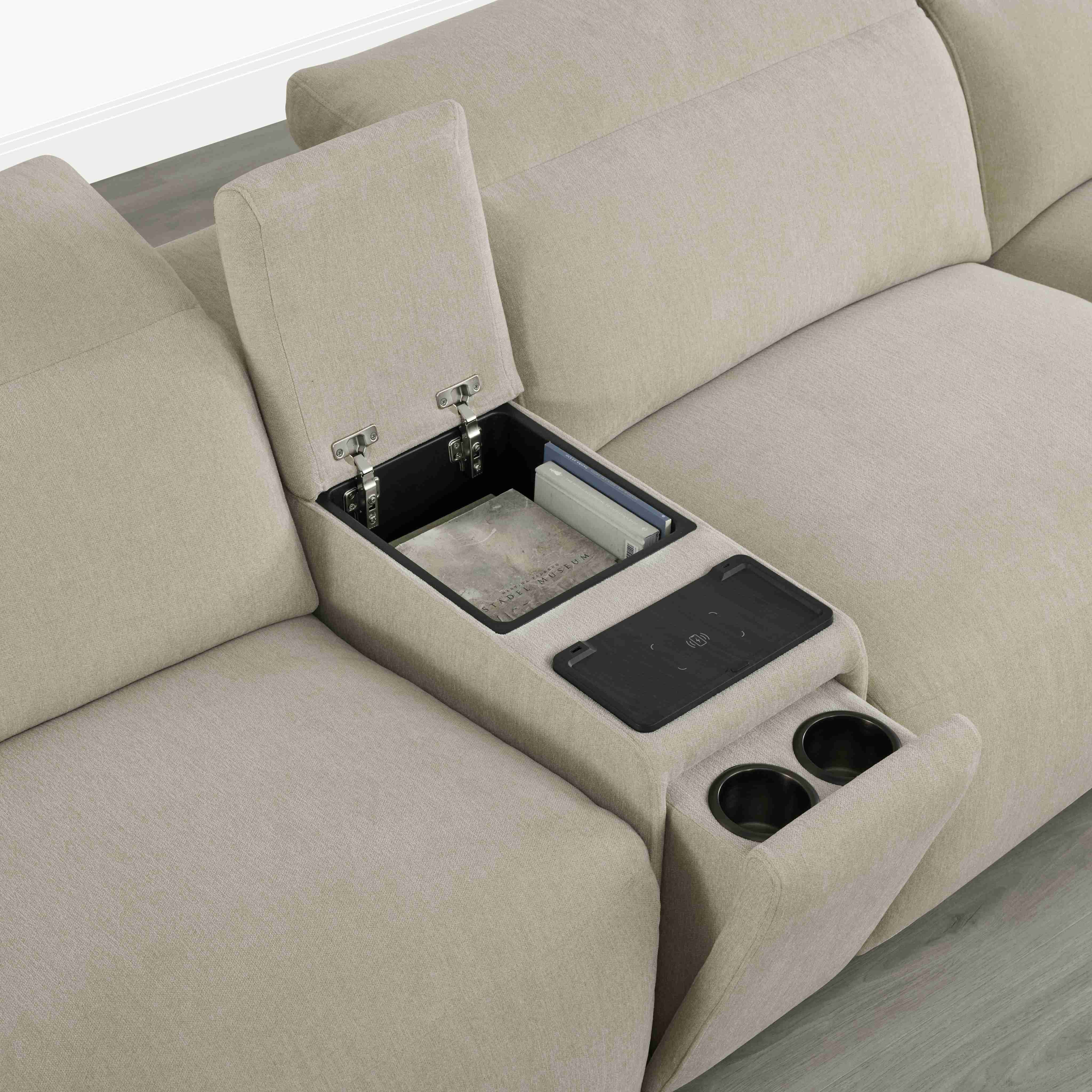 Haley Buttery-Soft 5-Seat Modular Power Reclining Sofa with Power Headrests - Image 15