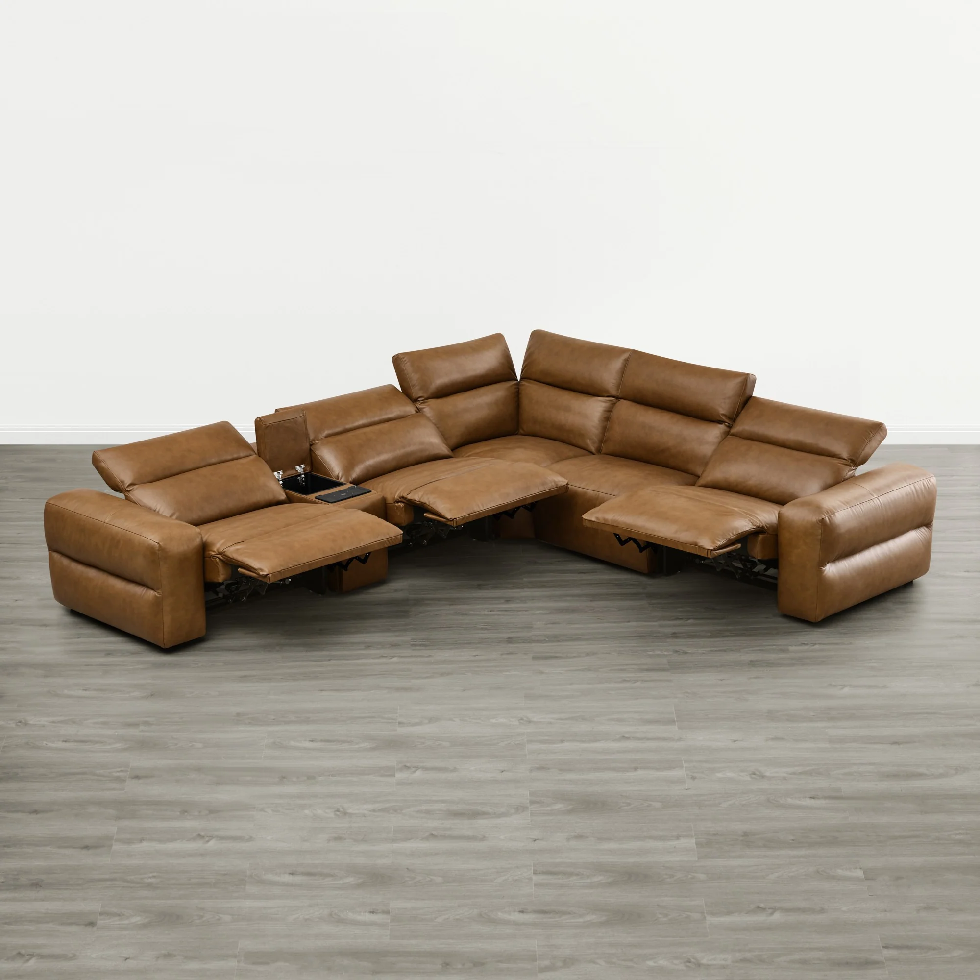Haley Buttery-Soft 5-Seat Modular Power Reclining Sofa with Power Headrests - Image 23