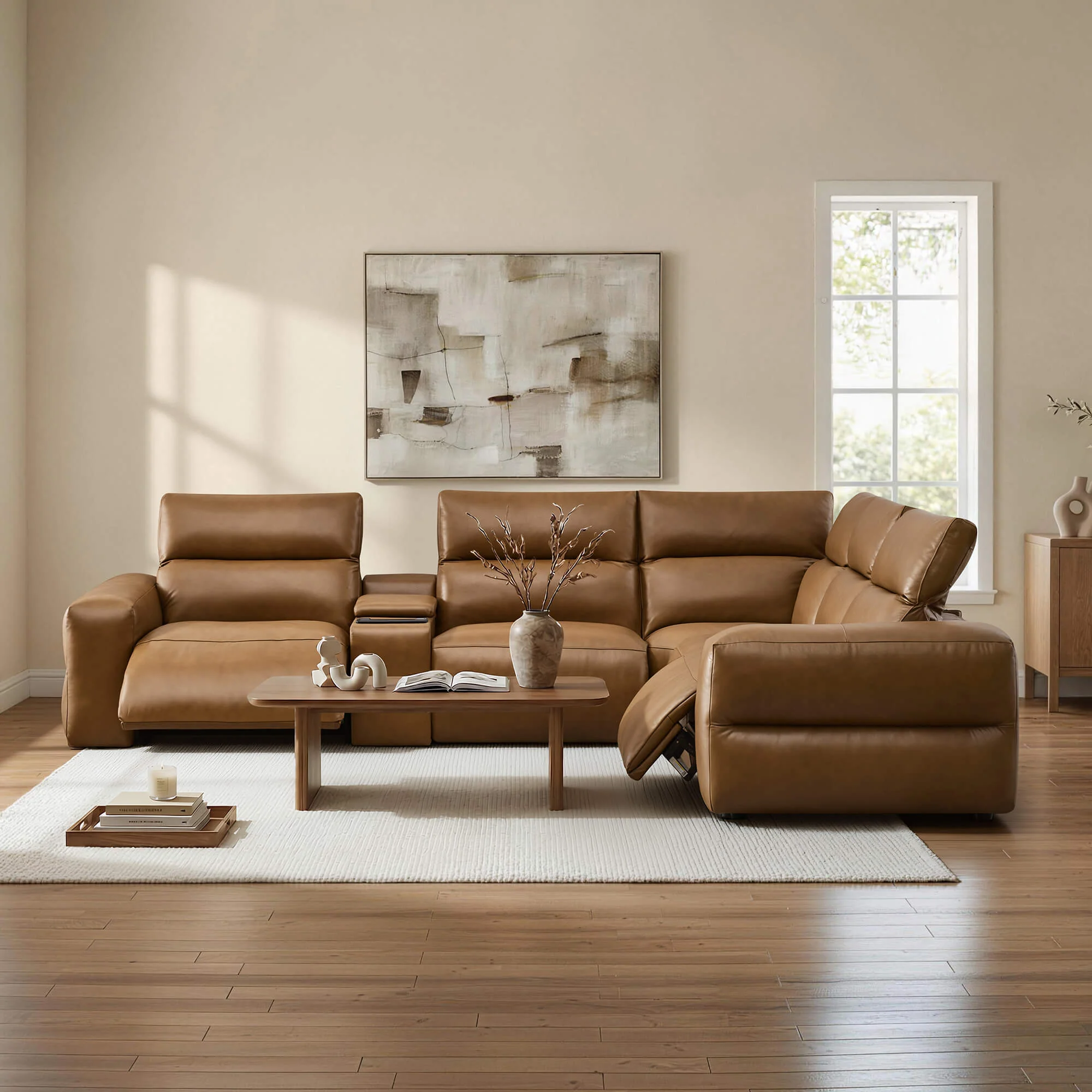Haley Buttery-Soft 5-Seat Modular Power Reclining Sofa with Power Headrests - Image 38