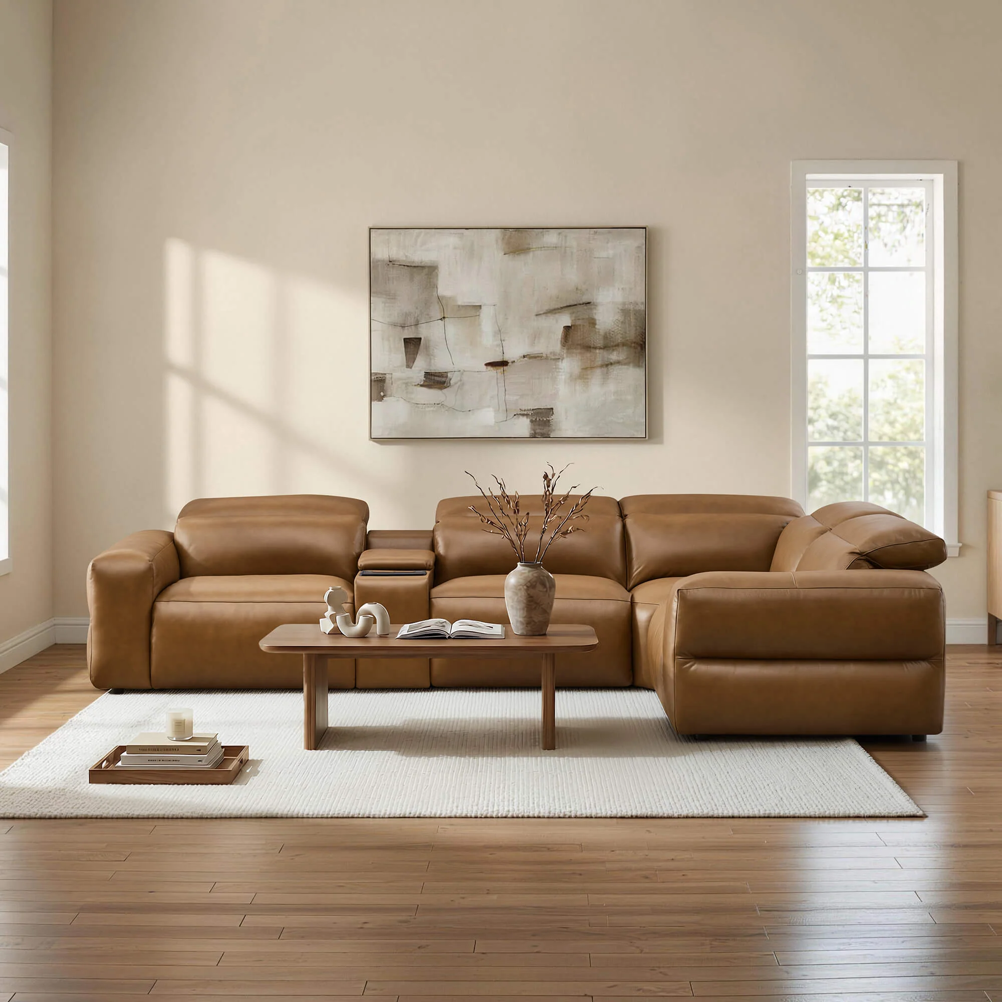Haley Buttery-Soft 5-Seat Modular Power Reclining Sofa with Power Headrests - Image 39
