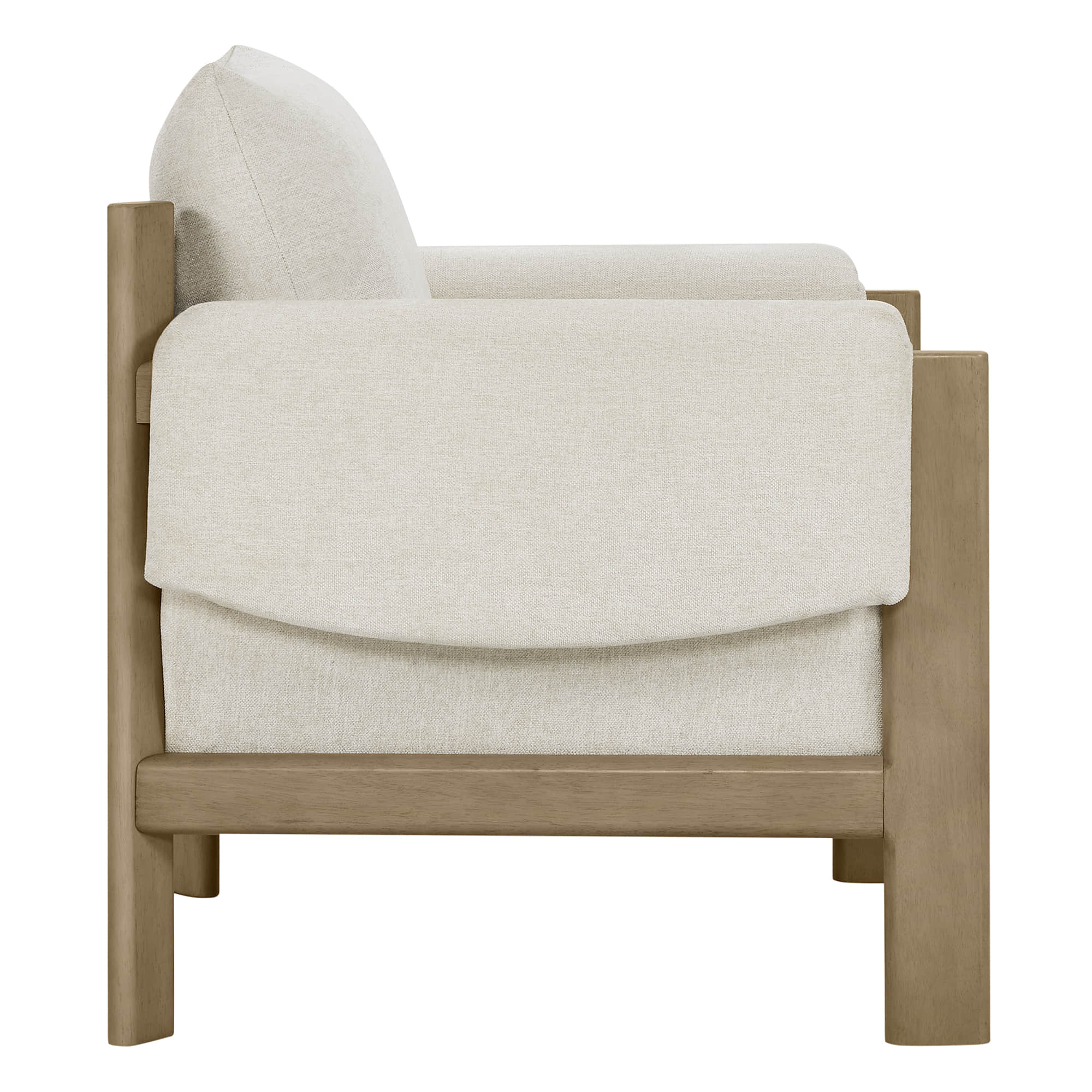 Harbor Upholstered Accent Chair with Wooden Frame - Image 11