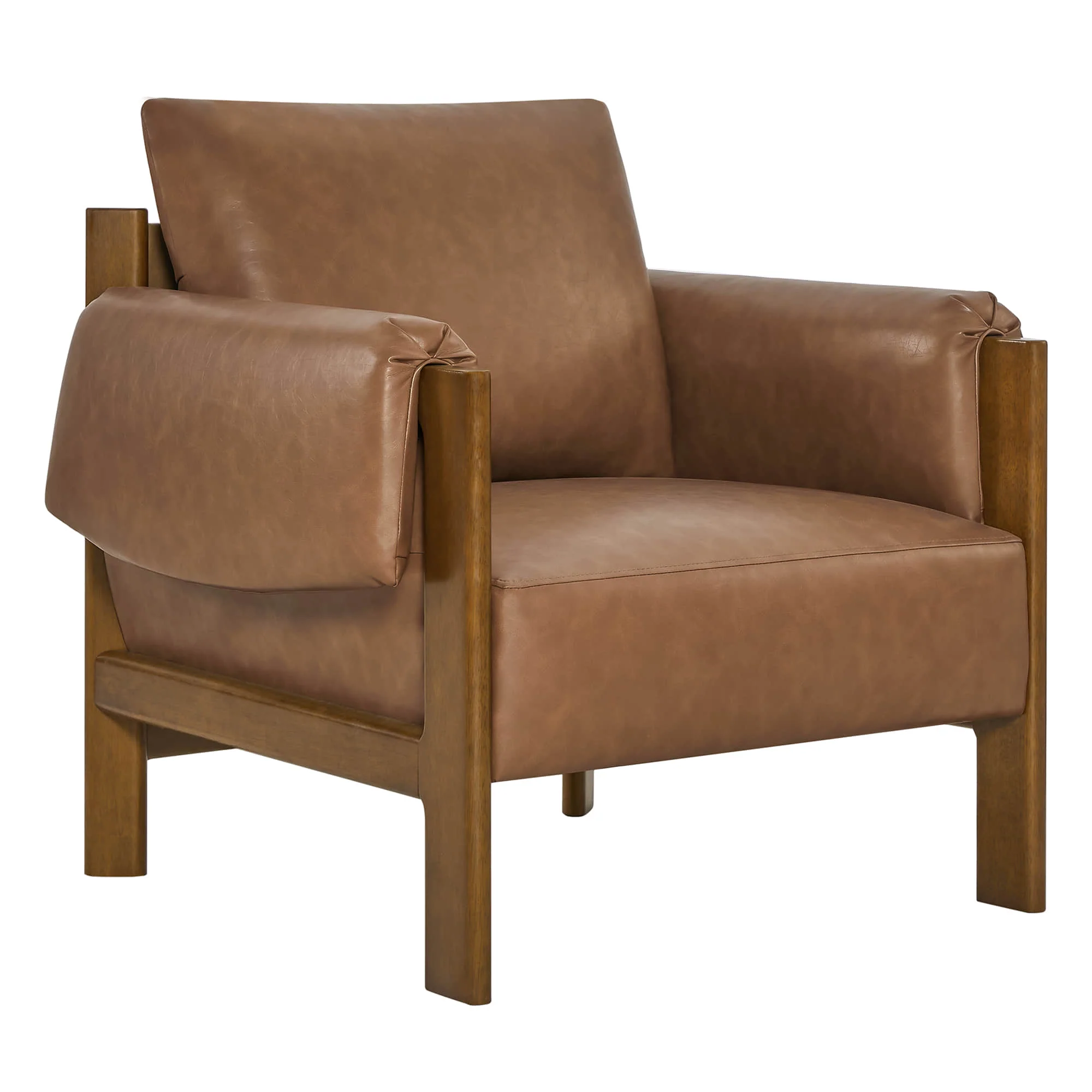Harbor Upholstered Accent Chair with Wooden Frame - Image 22