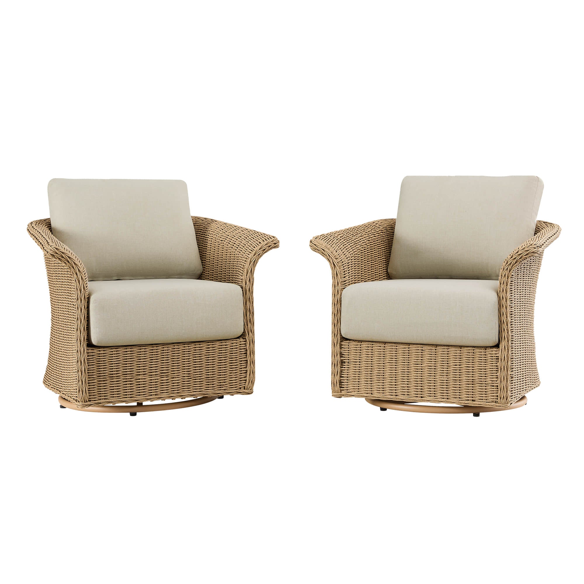 Haven Wicker Woven Outdoor Bistro Set - Image 15