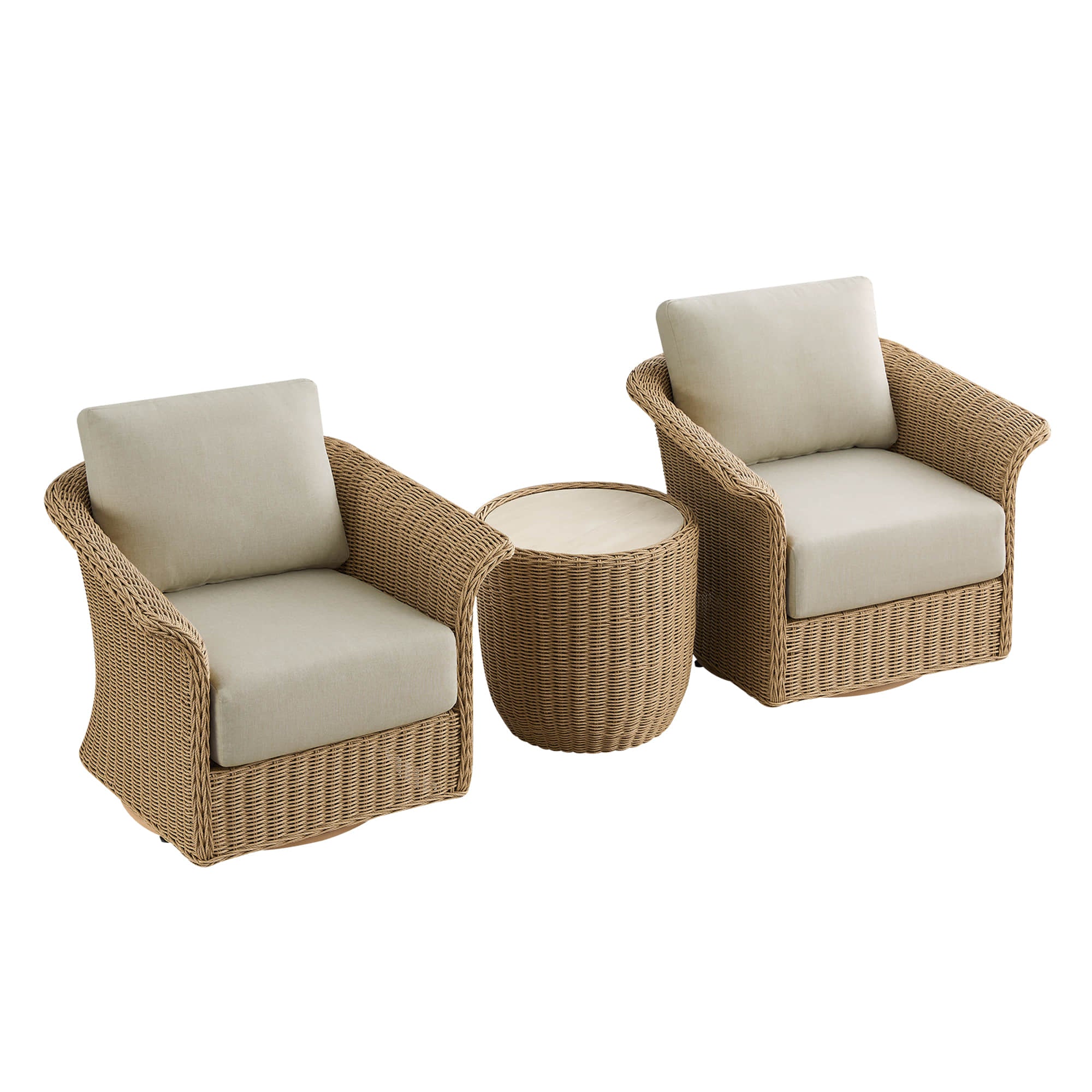 Haven Wicker Woven Outdoor Bistro Set - Image 20